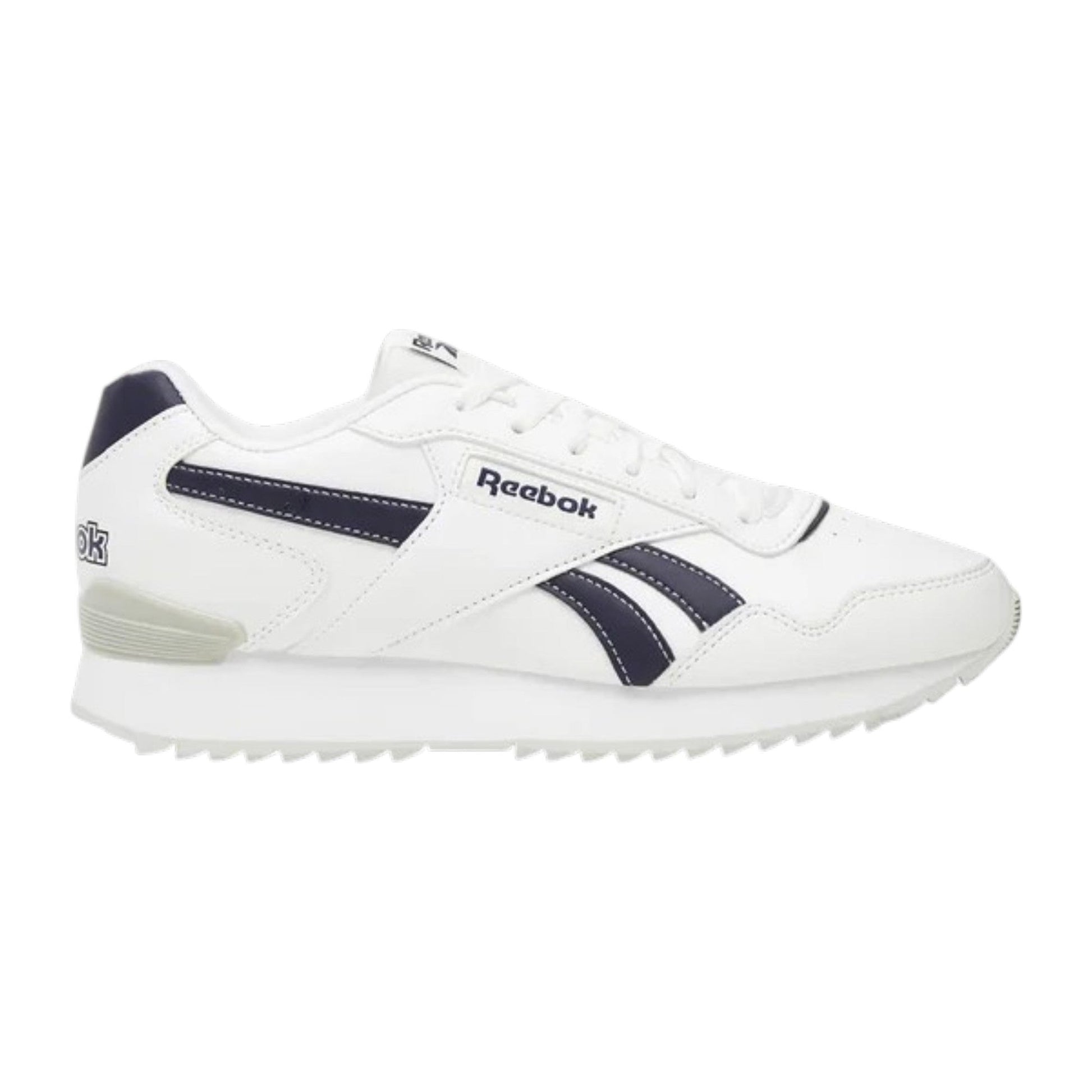 Men's Logo Pattched Textured Shoes,White