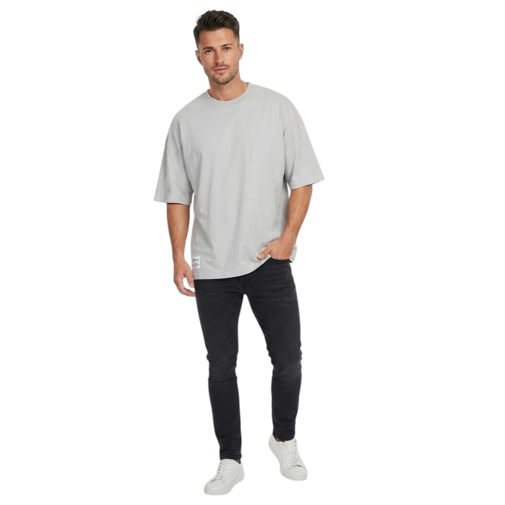 Men's Plain Top,Grey