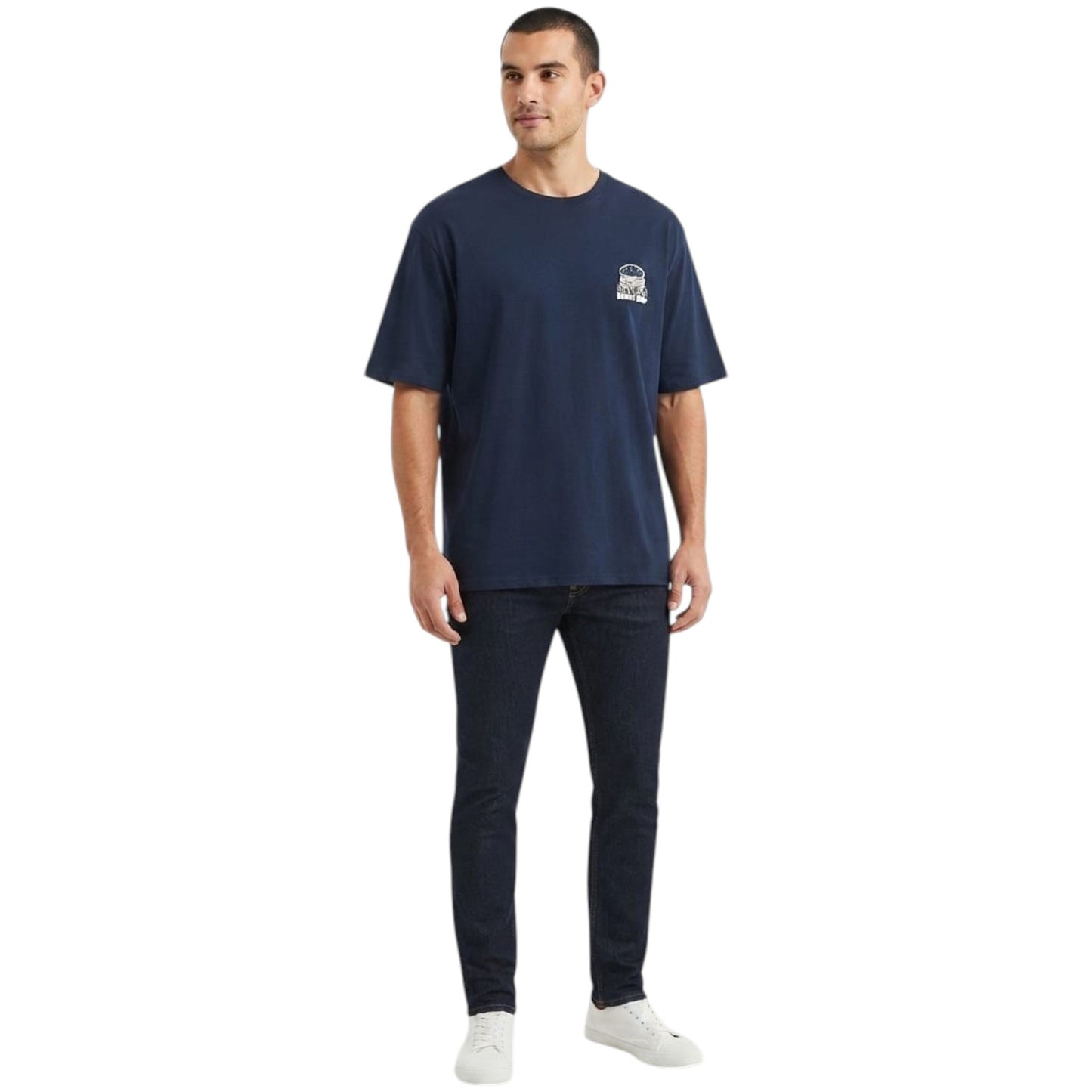 Men's Printed Top,Navy