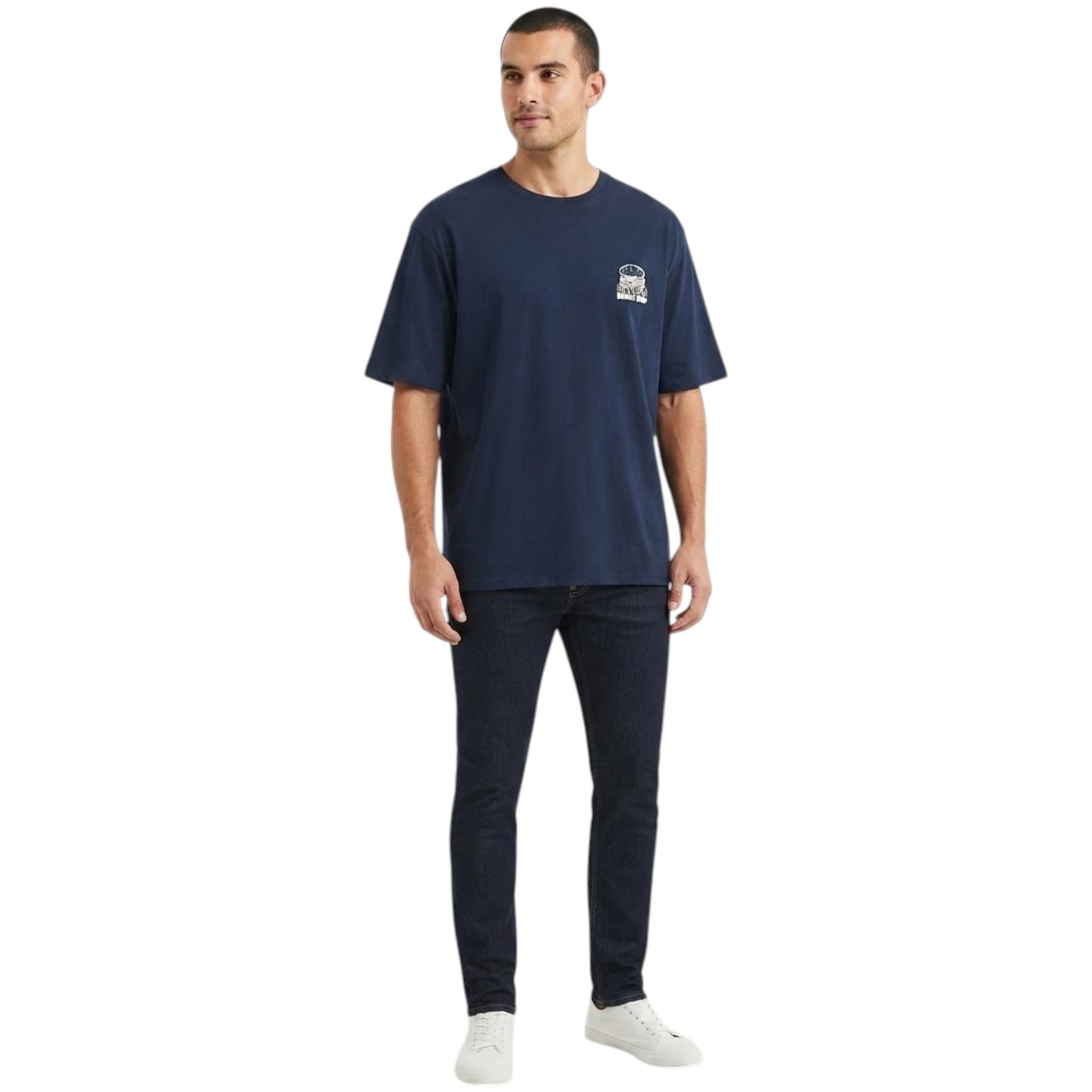 Men's Printed Top,Navy