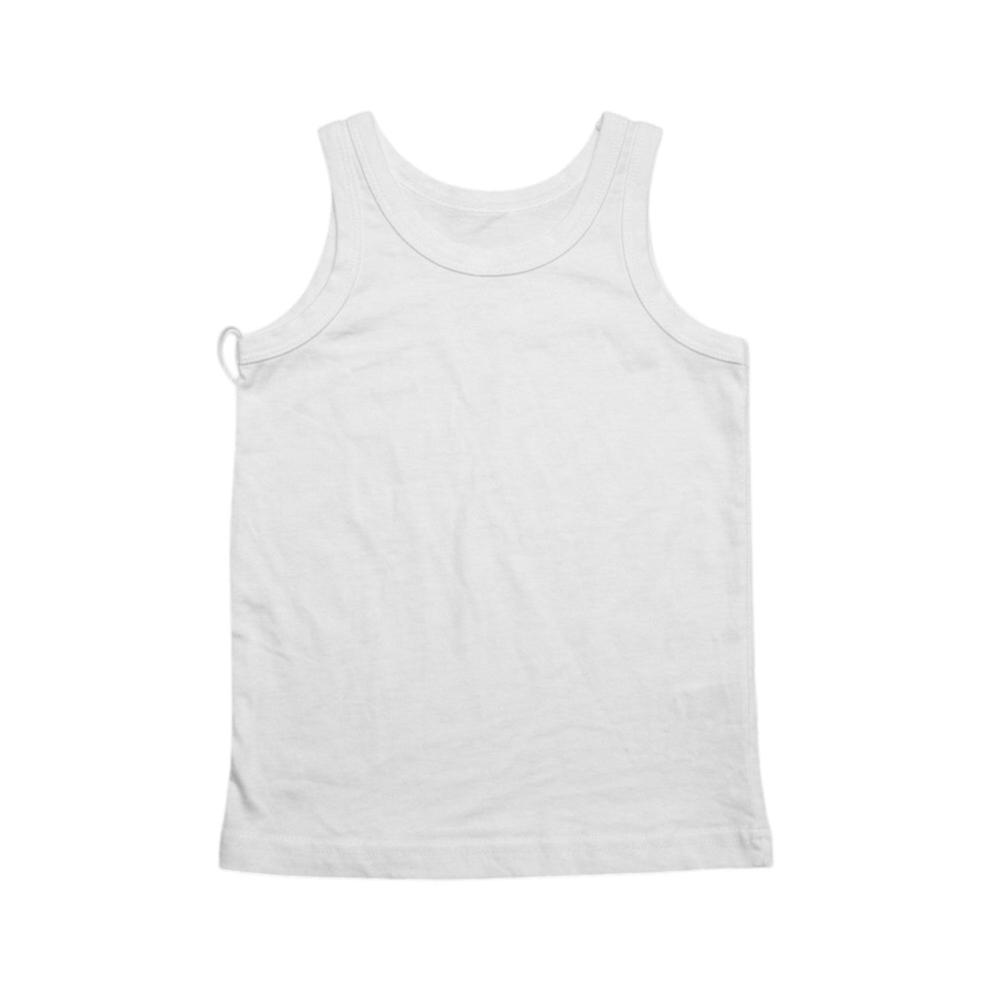 Kids Boy's Plain Solid Tank Top,White