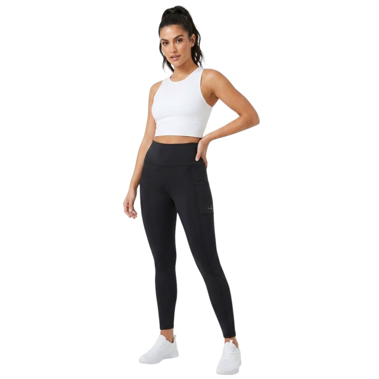 Women's Plain Legging,Black
