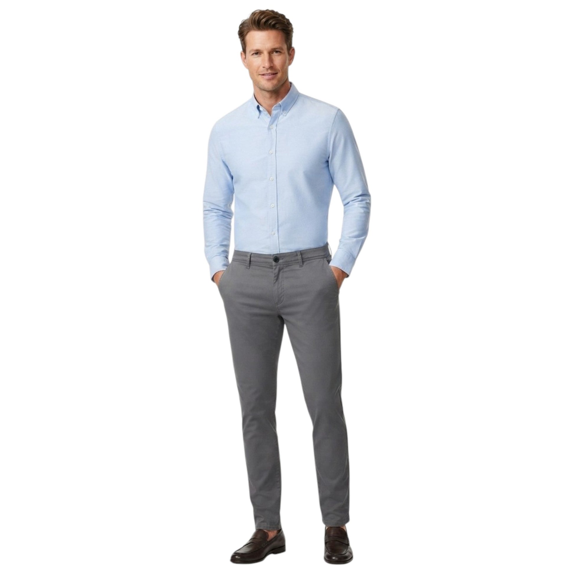 Men's Plain Pants,Grey