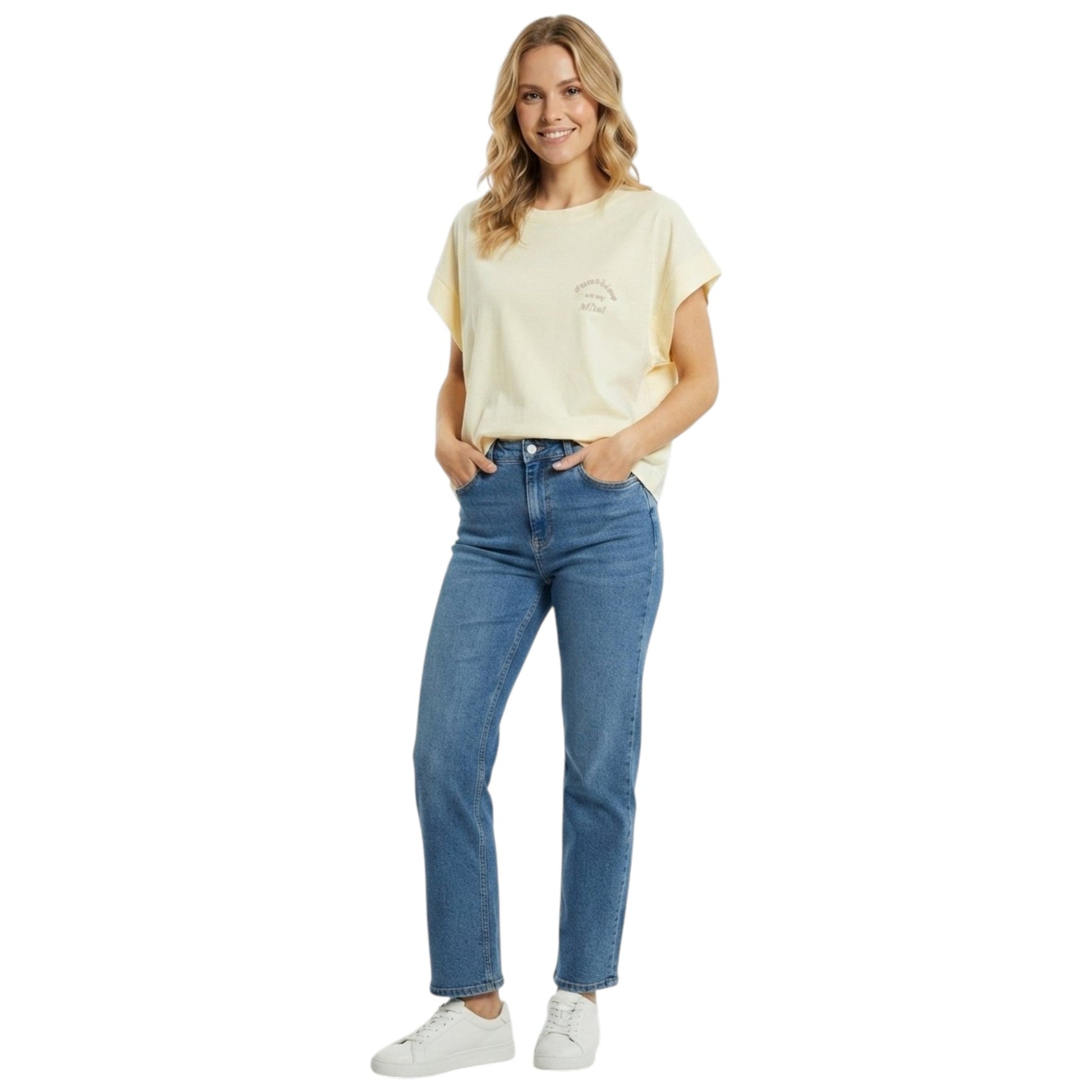 Women's Plain Top,Light Yellow