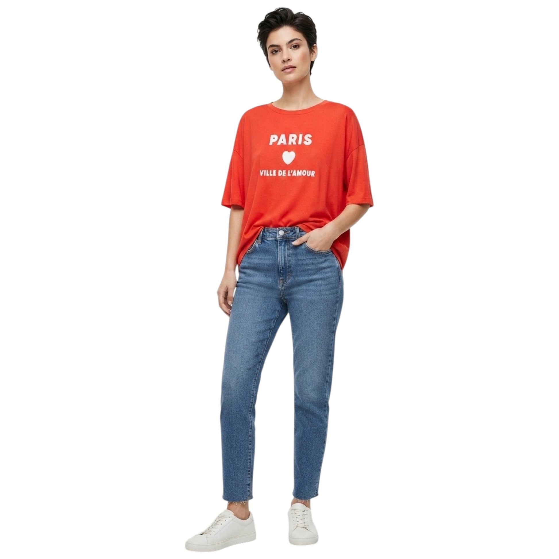 Women's Printed Top,Red