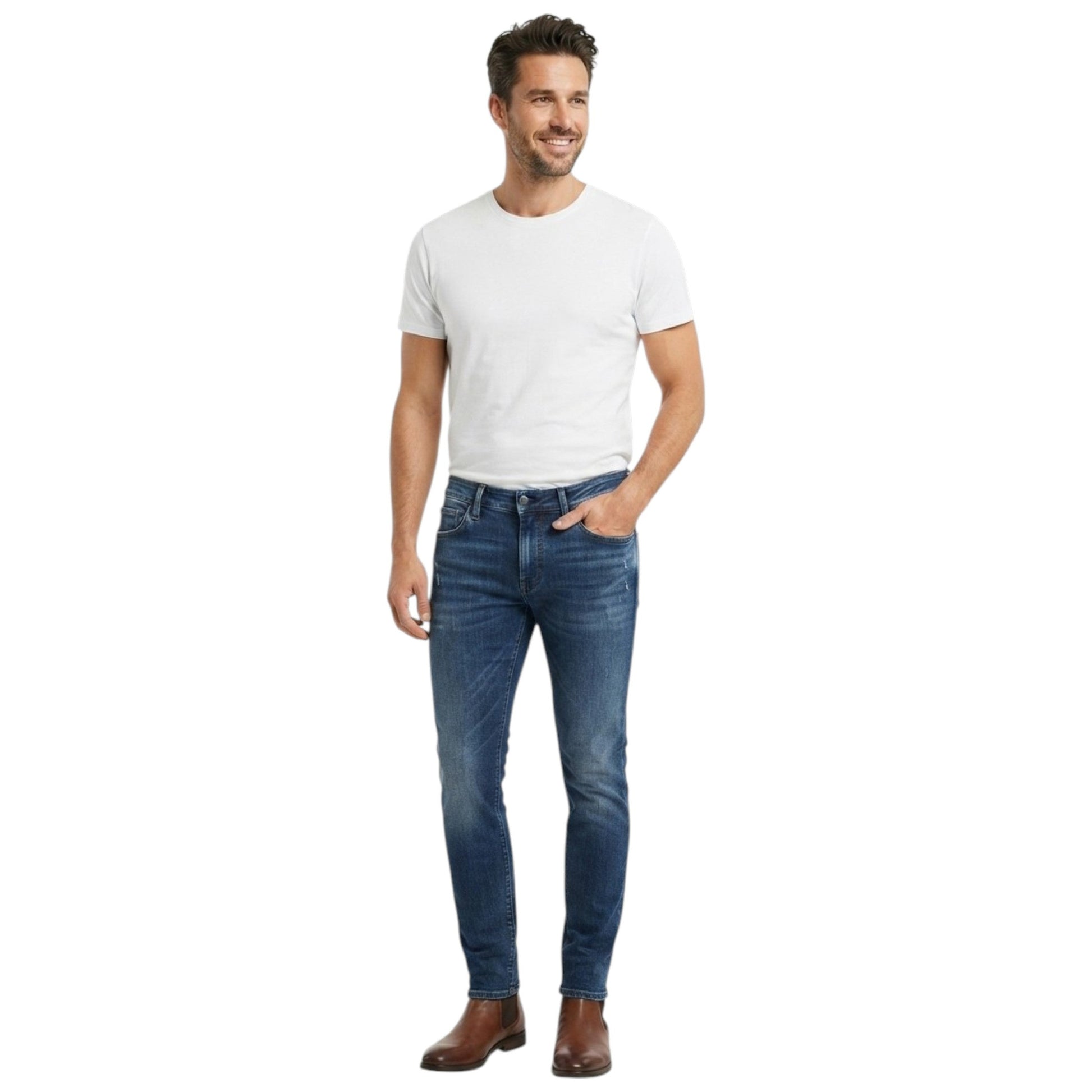 Men's Plain Jeans,Dark Blue