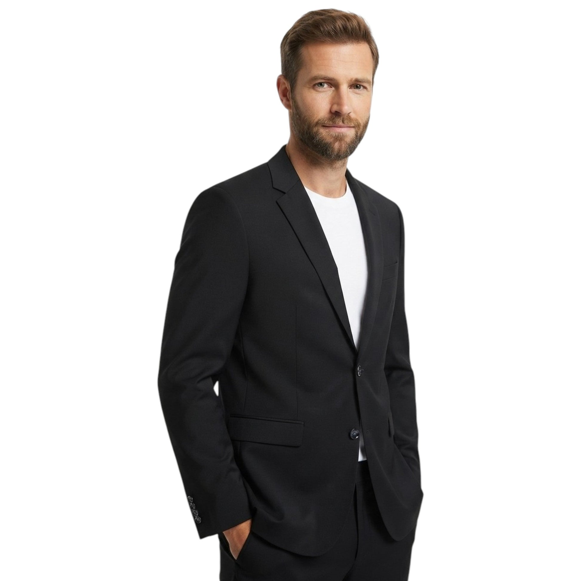 Men's Plain Blazers,Black