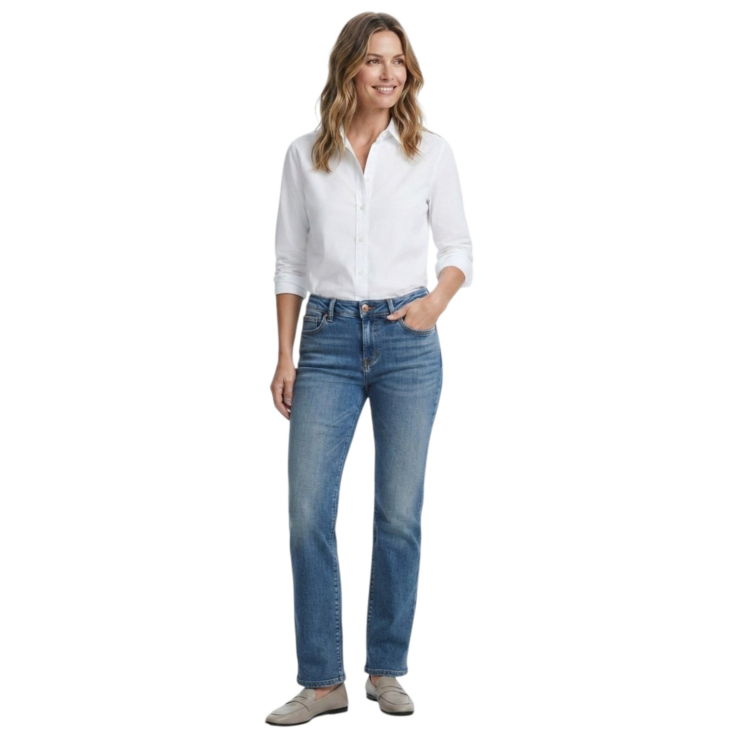 Women's Plain Jeans,Blue