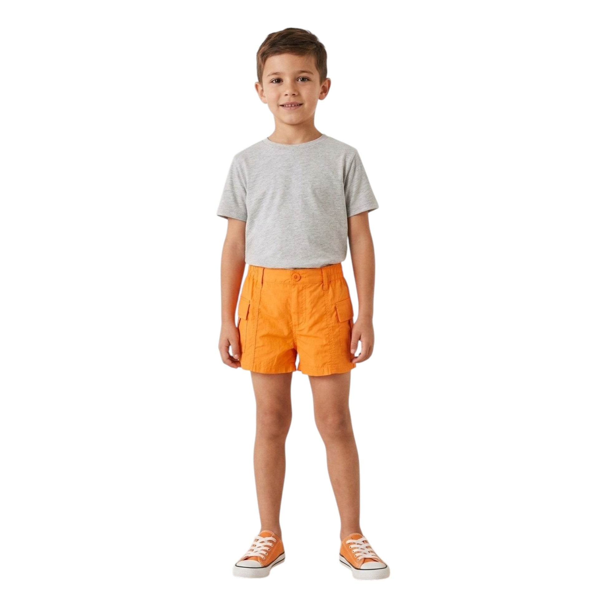 Kids Boy's Plain Short,Orange
