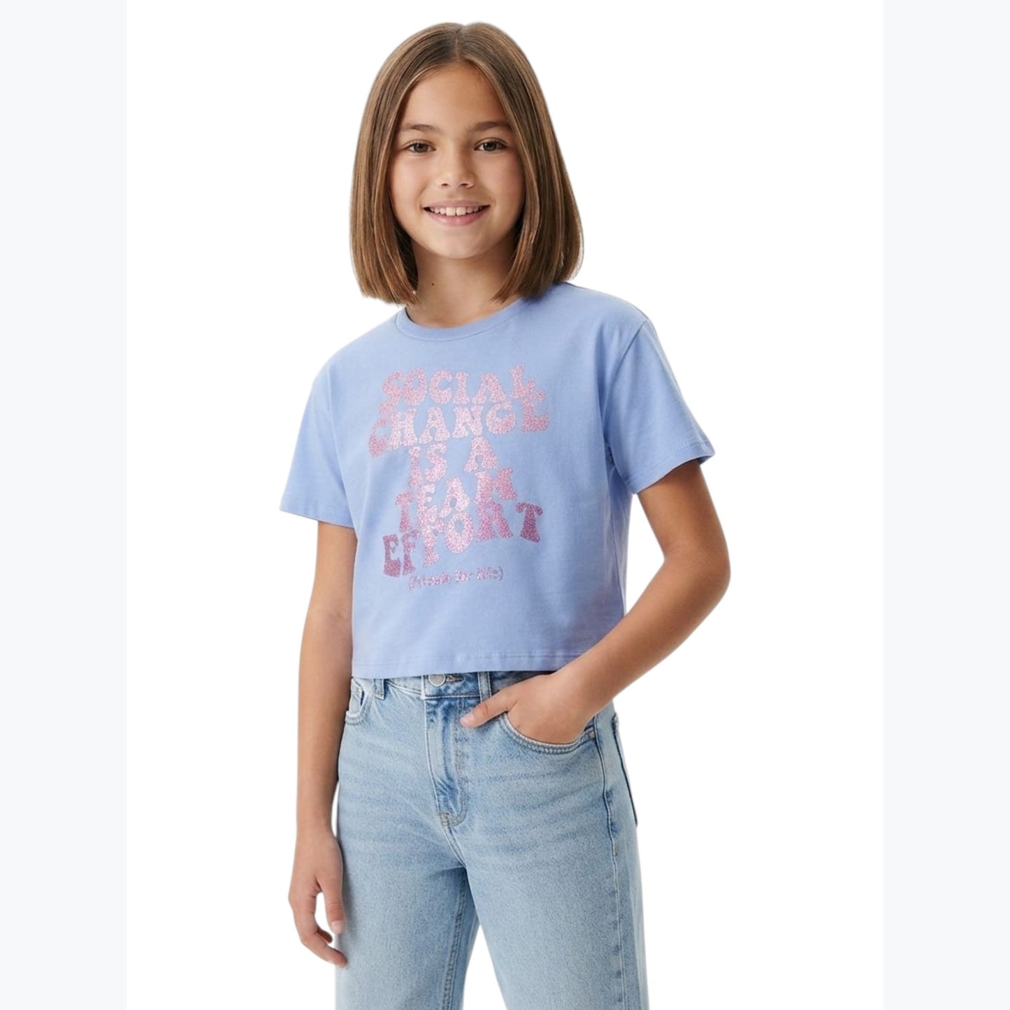 Kids Girl's Printed Top,Purple
