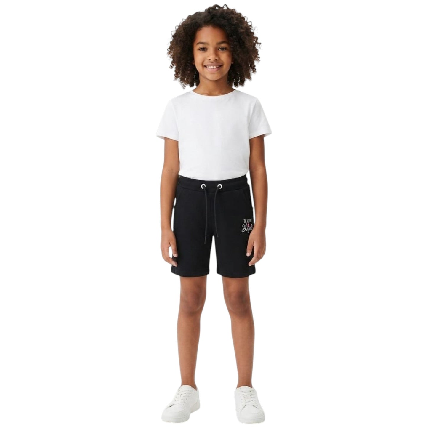 Kids Girl's Printed Short,Black