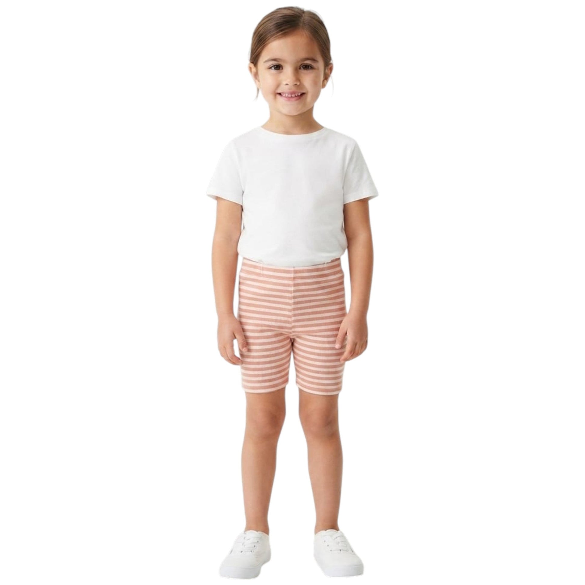 Kids Girl's Striped Short,Multi