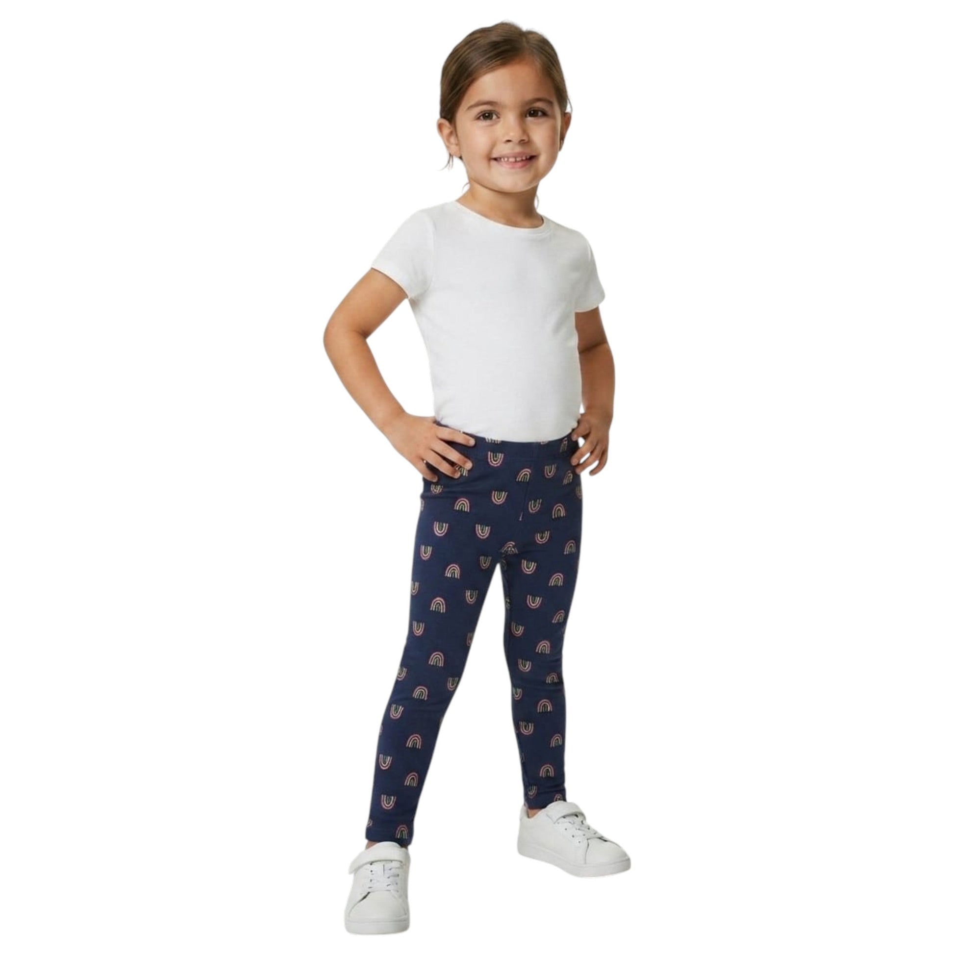Kids Girl's Printed Pant,Navy