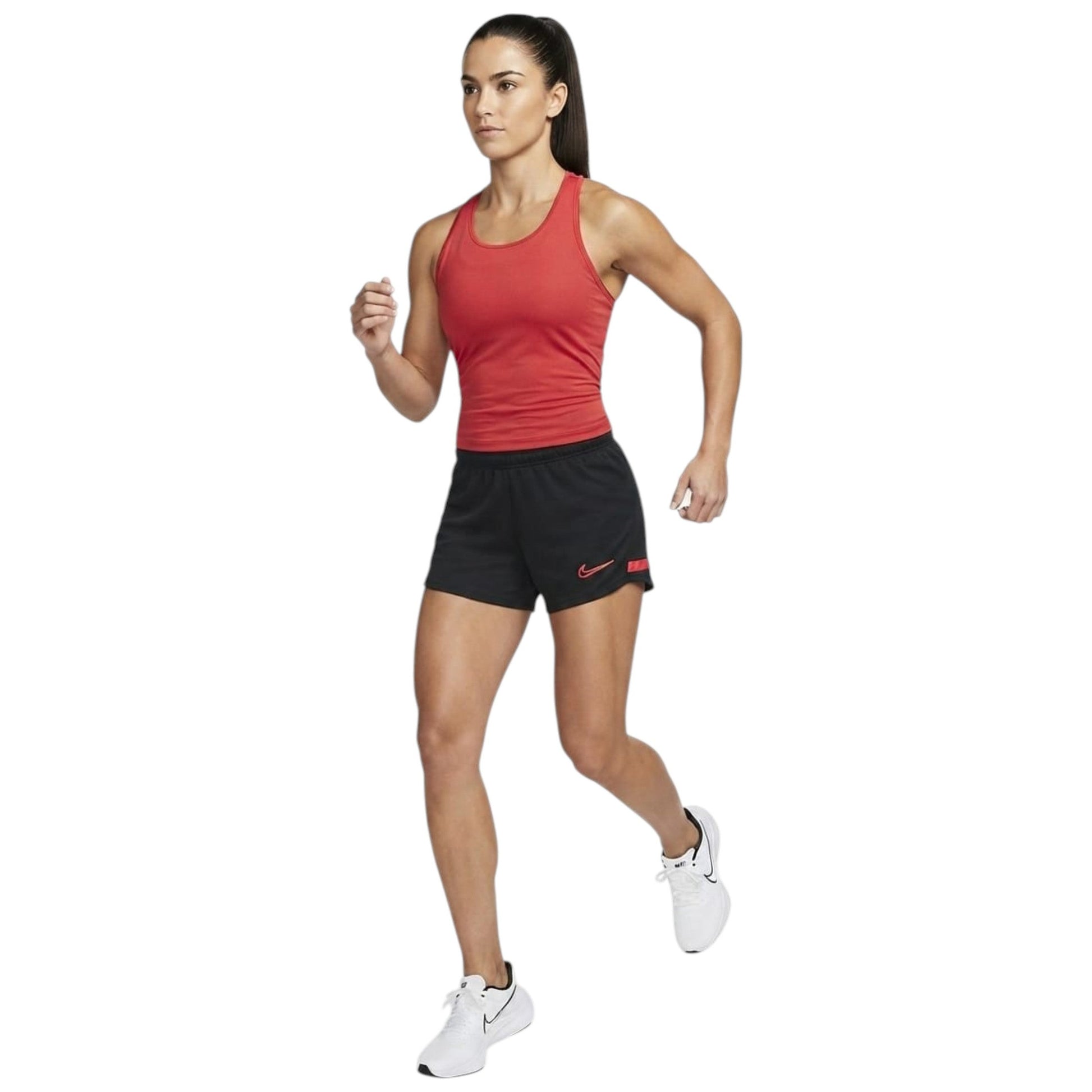 Women's Brand Logo Printed Sport Short,Black