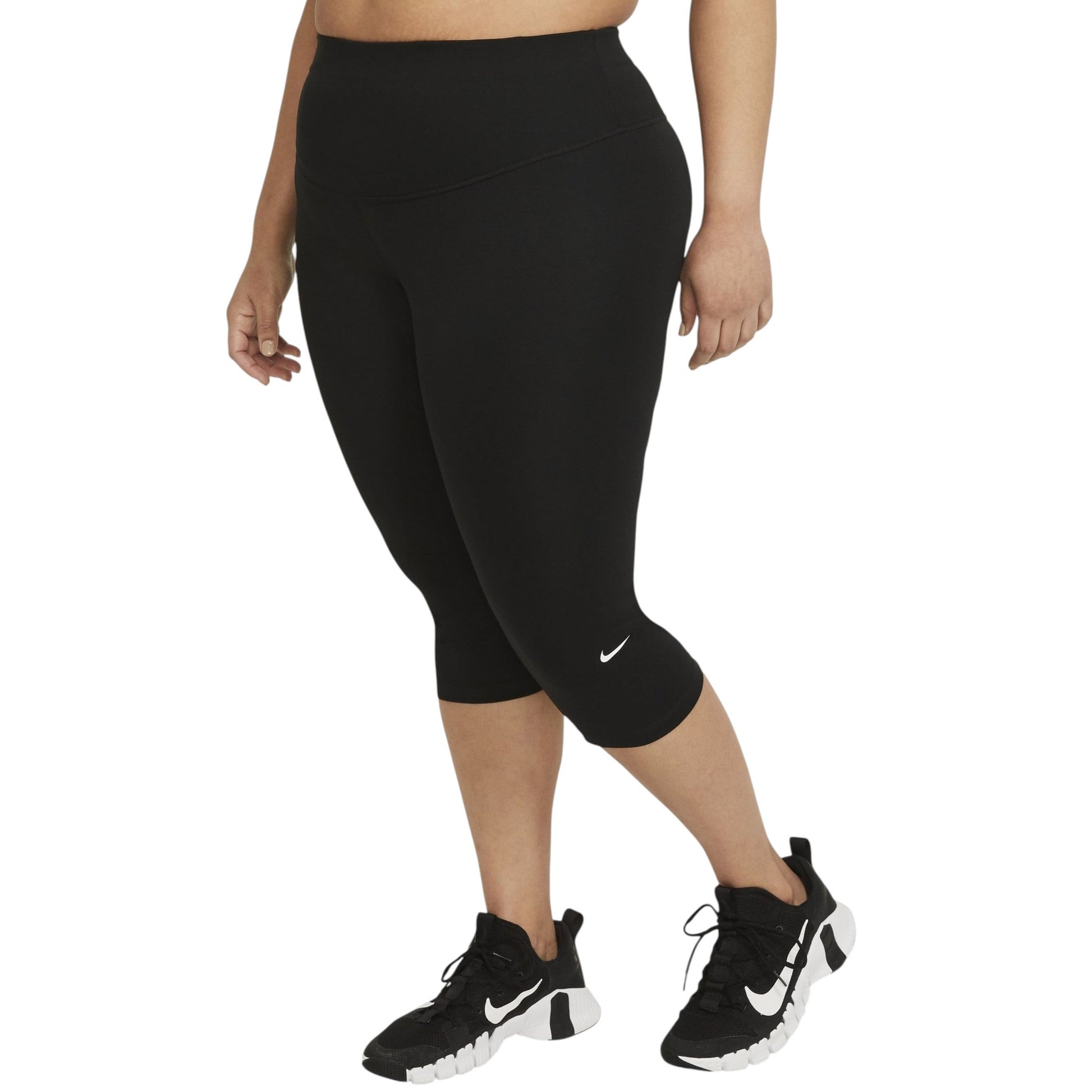 Women's Plain Solid Short Legging,Black