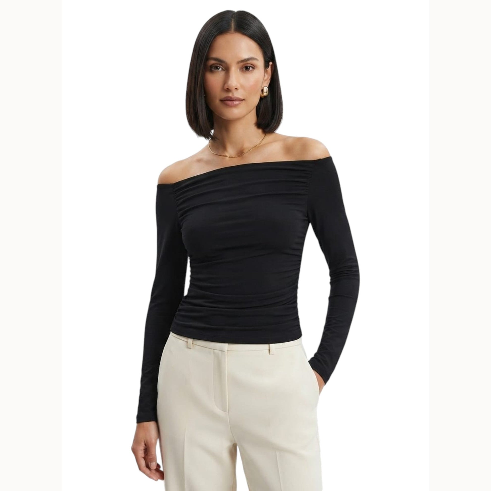 Women's Plain Top,Black