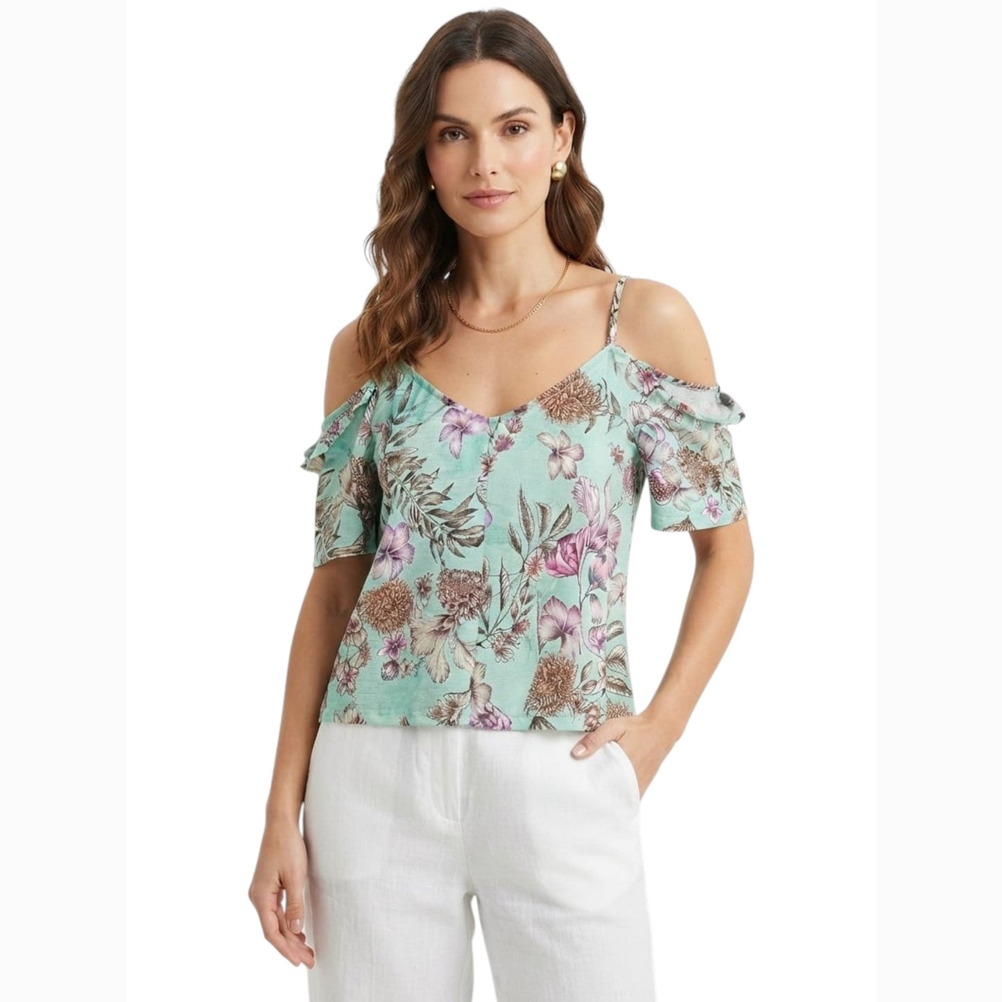 Women's Printed Top,Multi