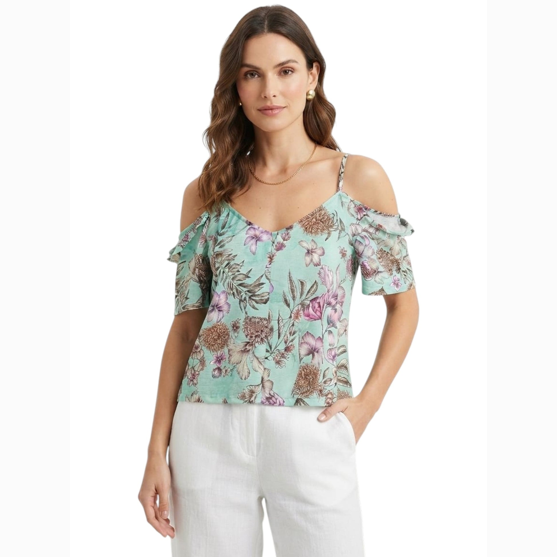 Women's Printed Top,Multi