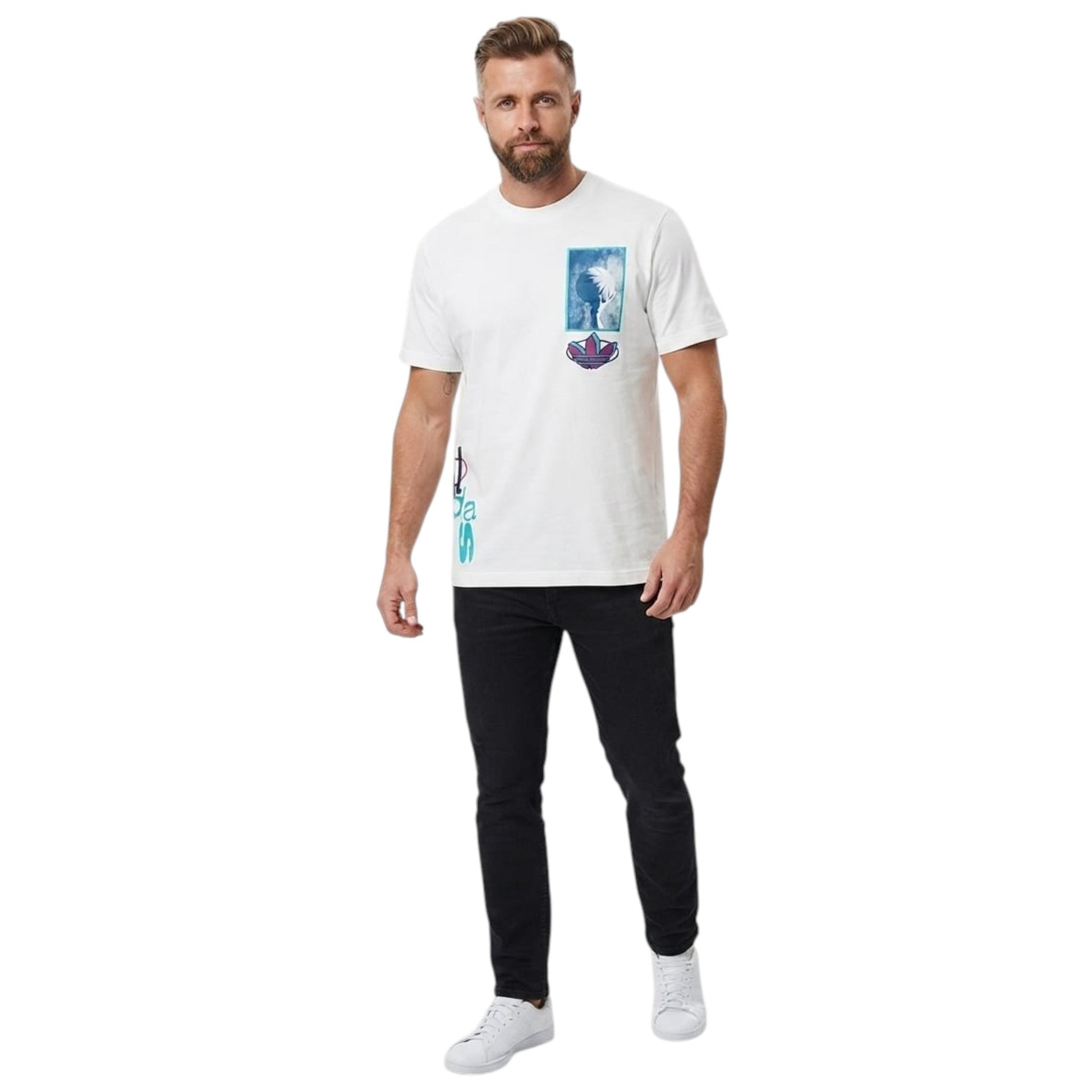 Men's Printed Top,White