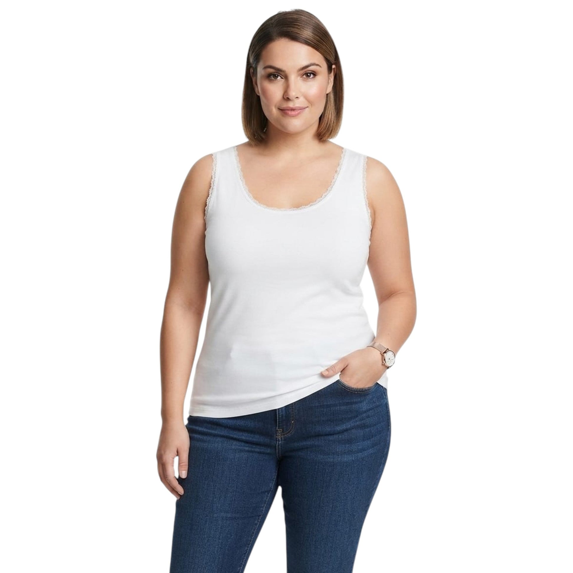 Women's Plain Top,White