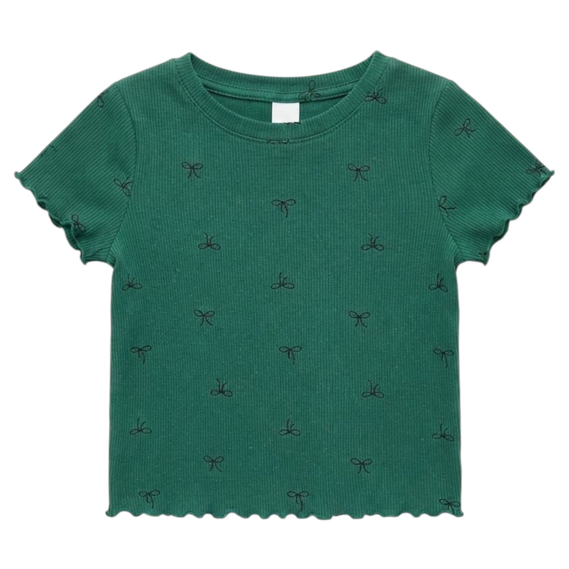 Kids Girl's Printed Top,Dusty Green