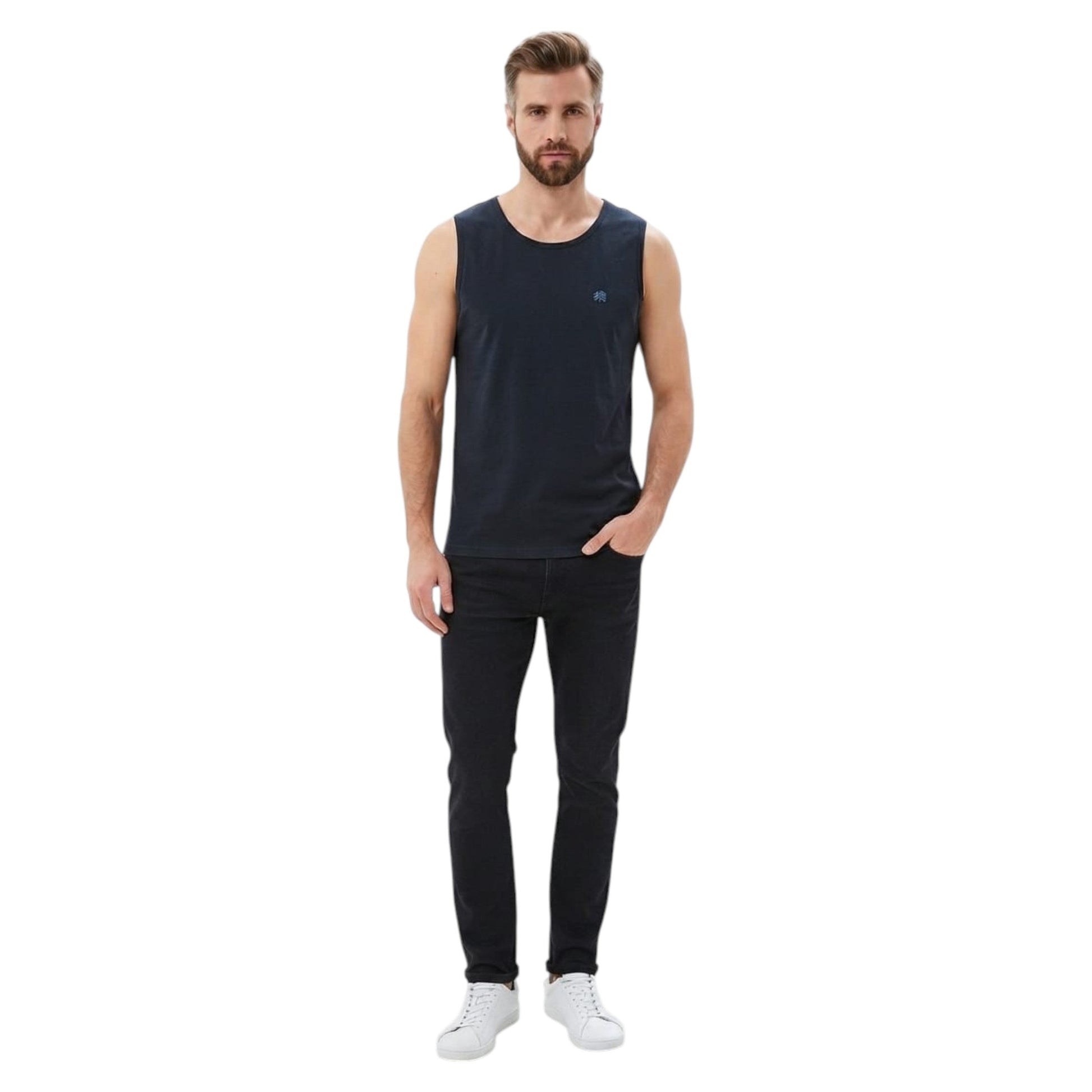 Men's Plain Top,Navy