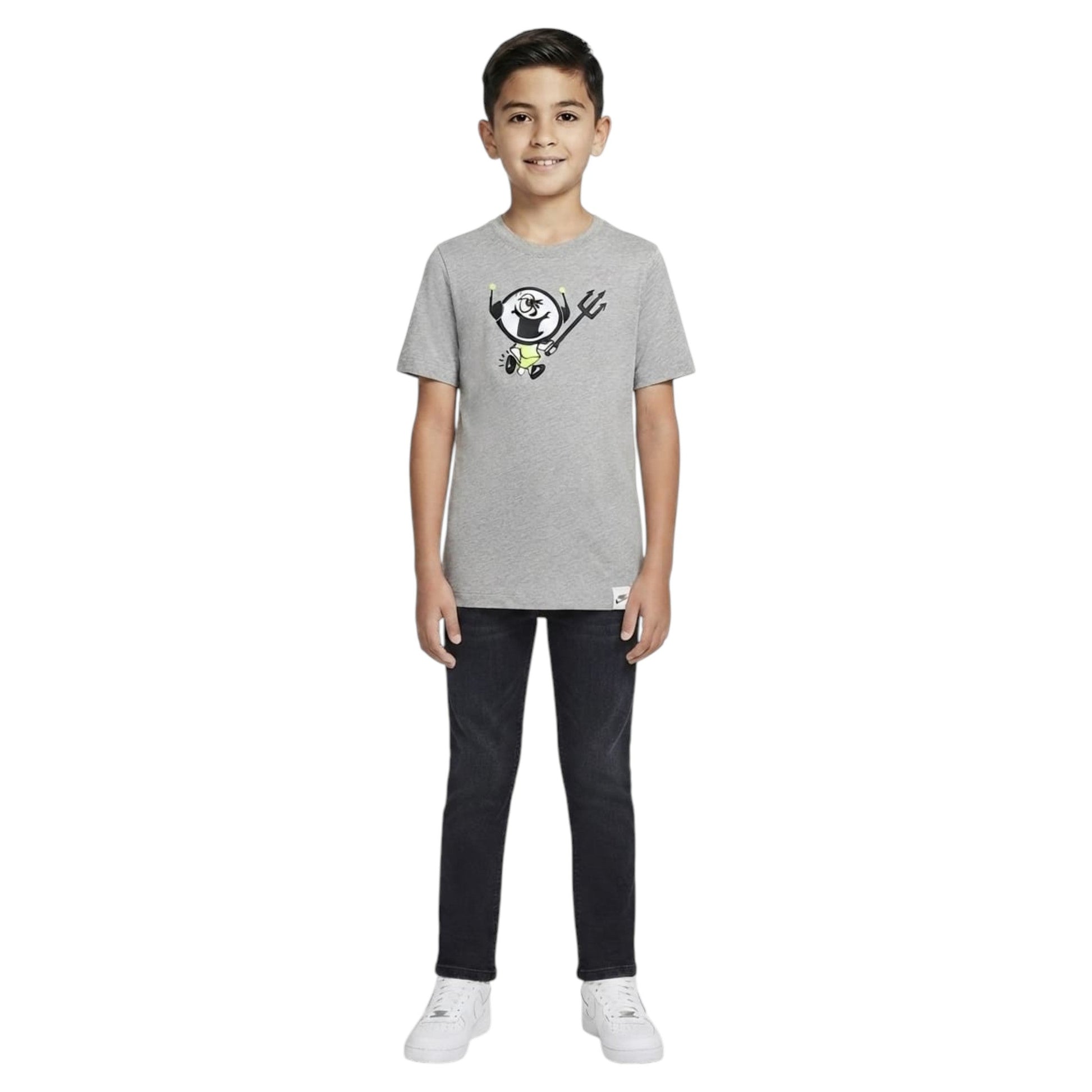 Kids Boy's Printed Top,Grey