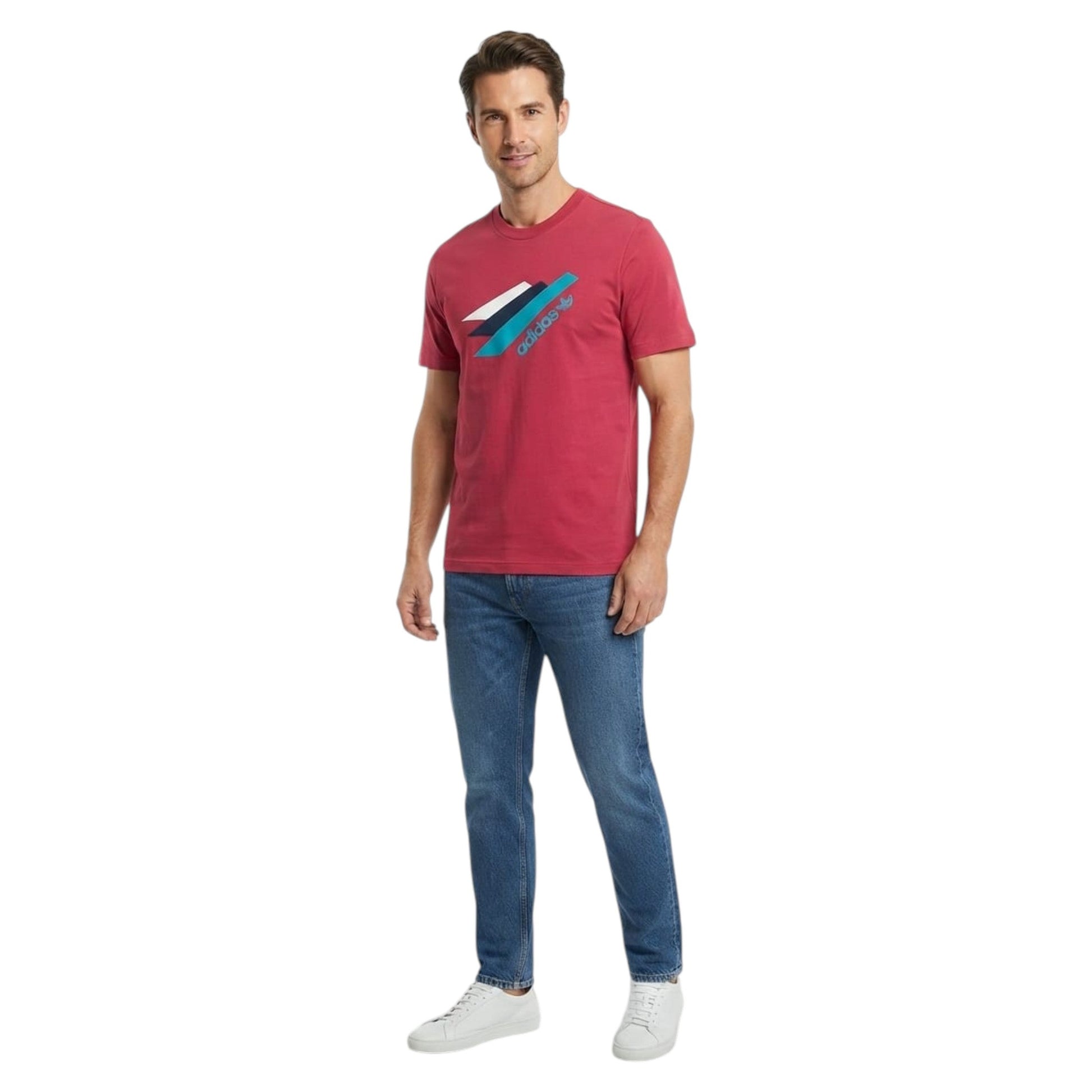 Men's Brand Logo Printed Top,Red