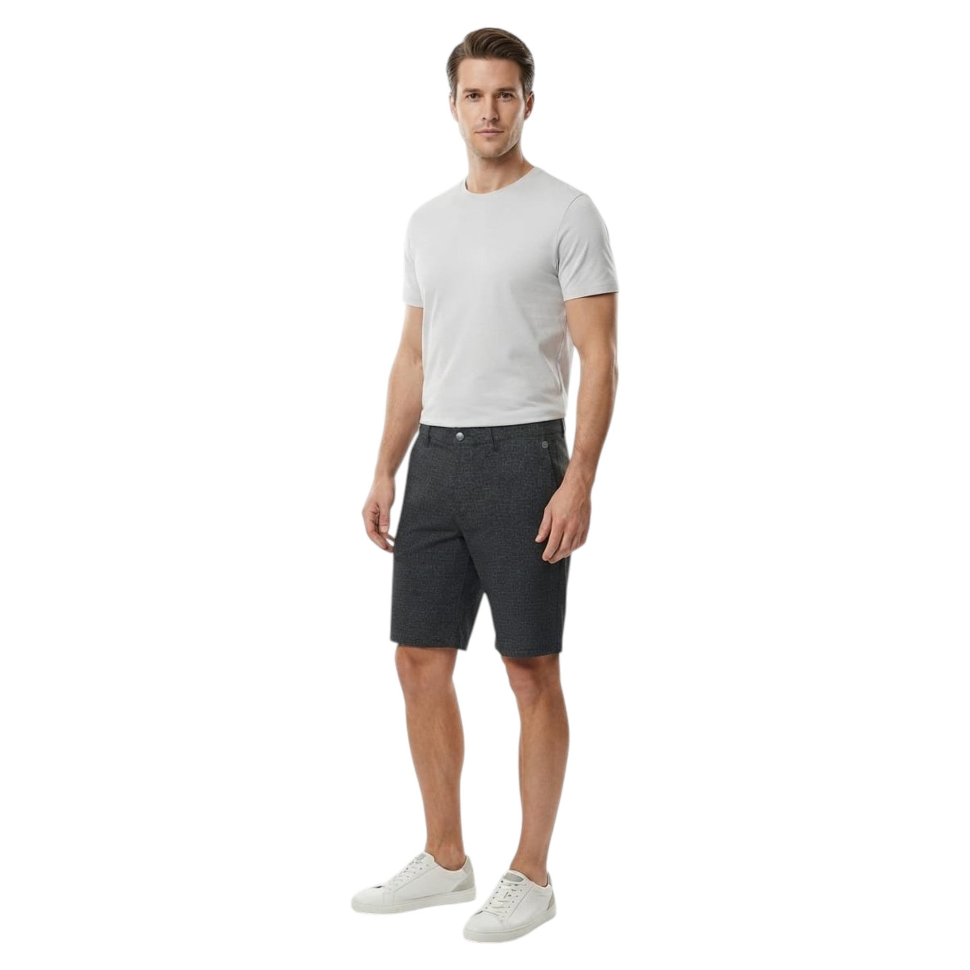 Men's Printed Short,Black