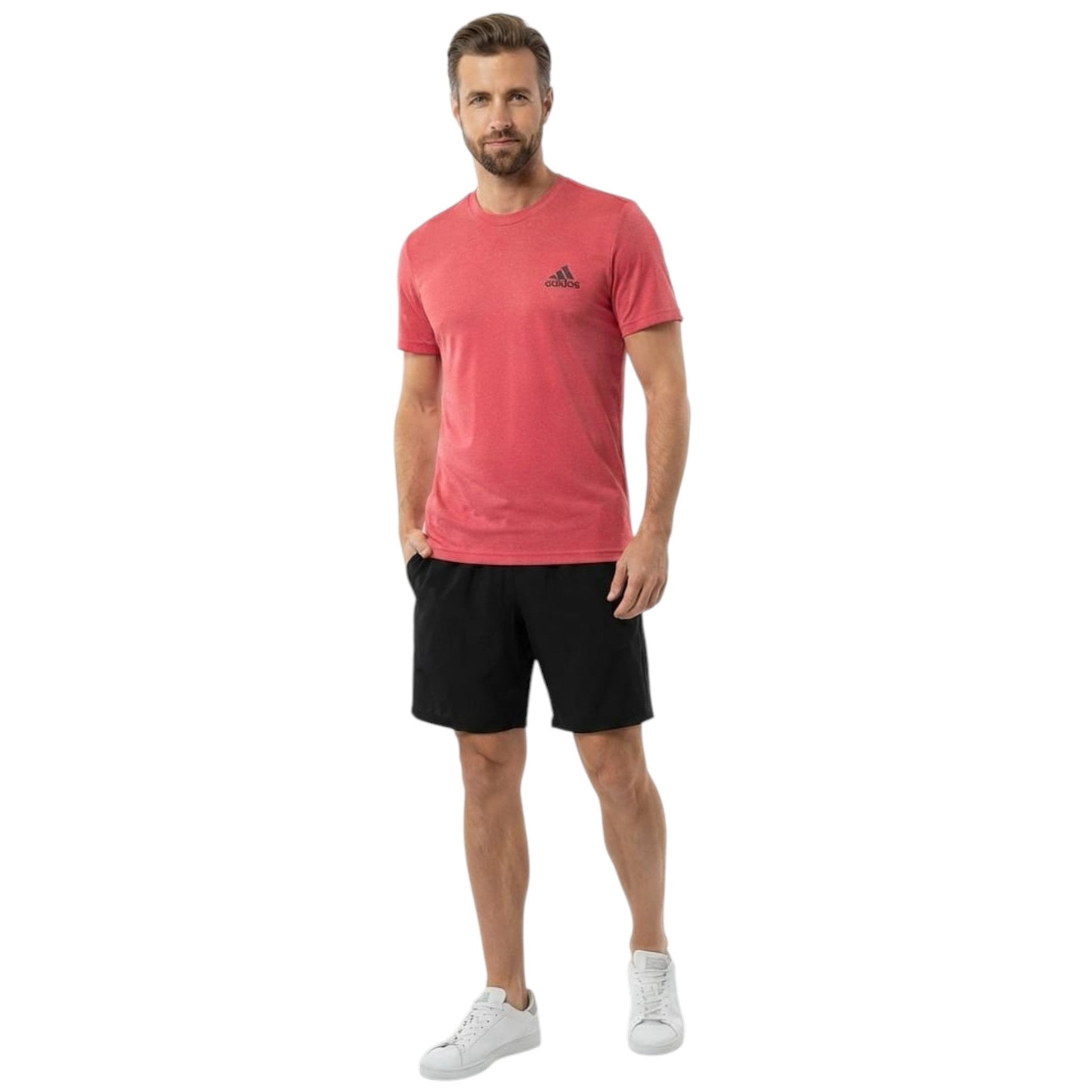 Men's Brand Logo Printed Sport Top,Red