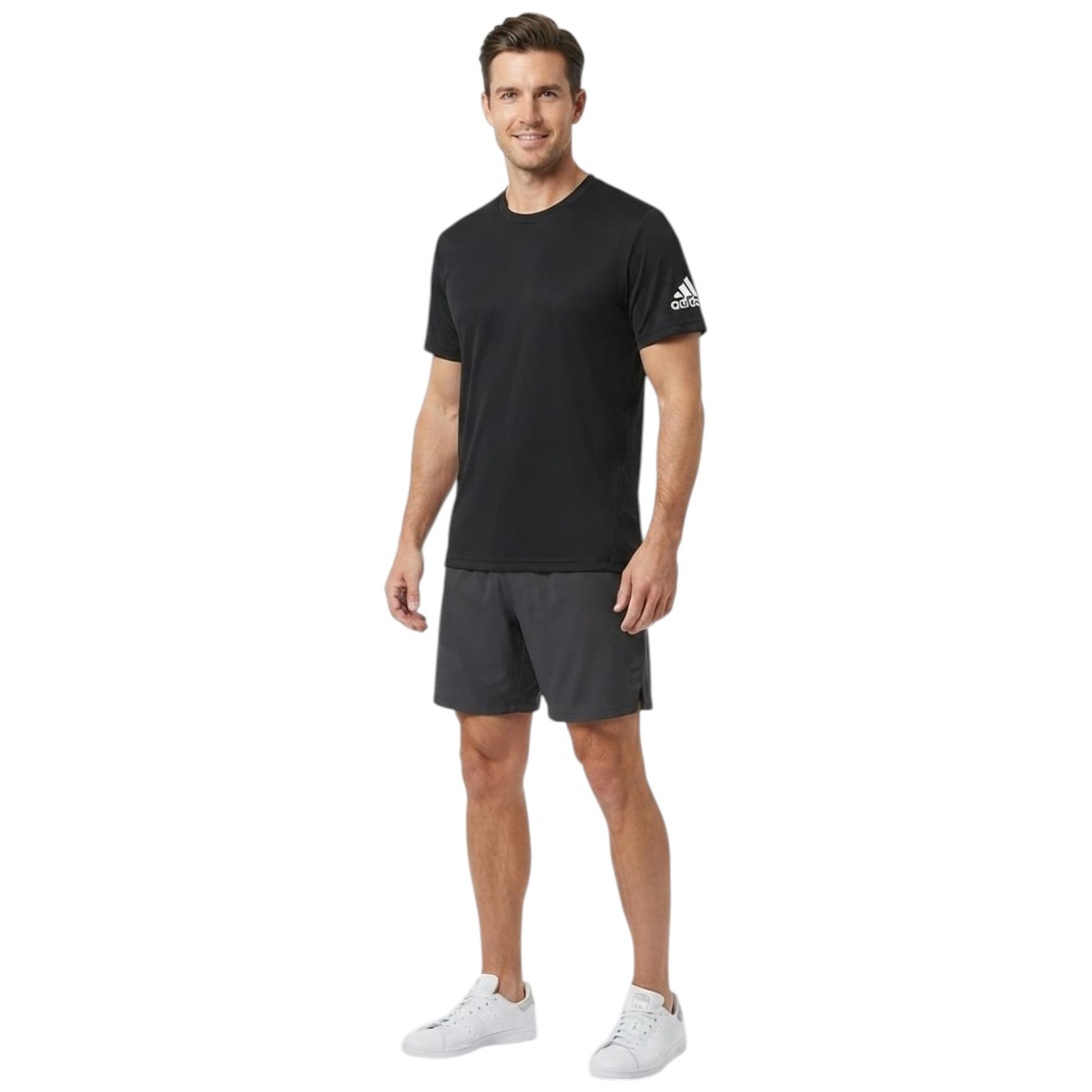 Men's Brand Logo Printed Sport Top,Black