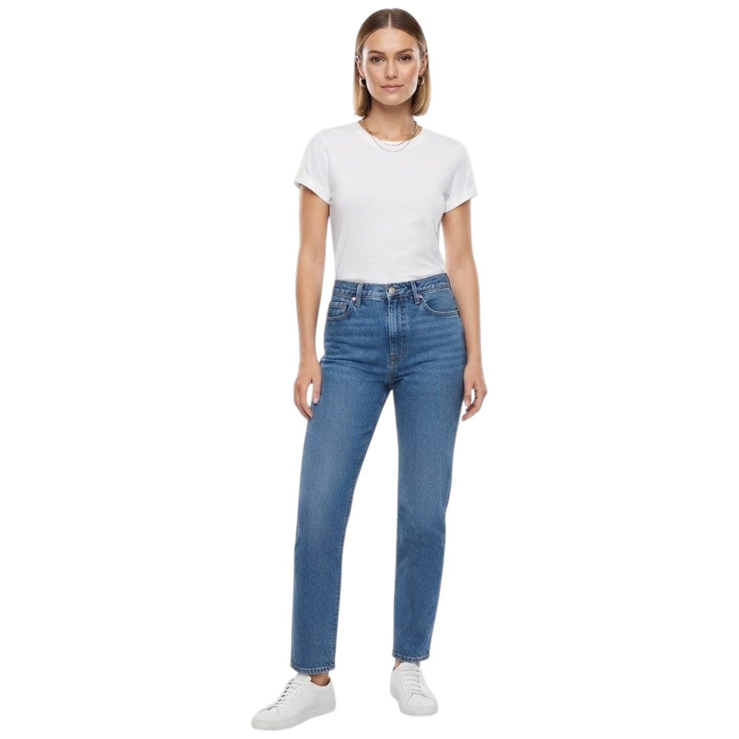 Women's Plain Solid Top,White