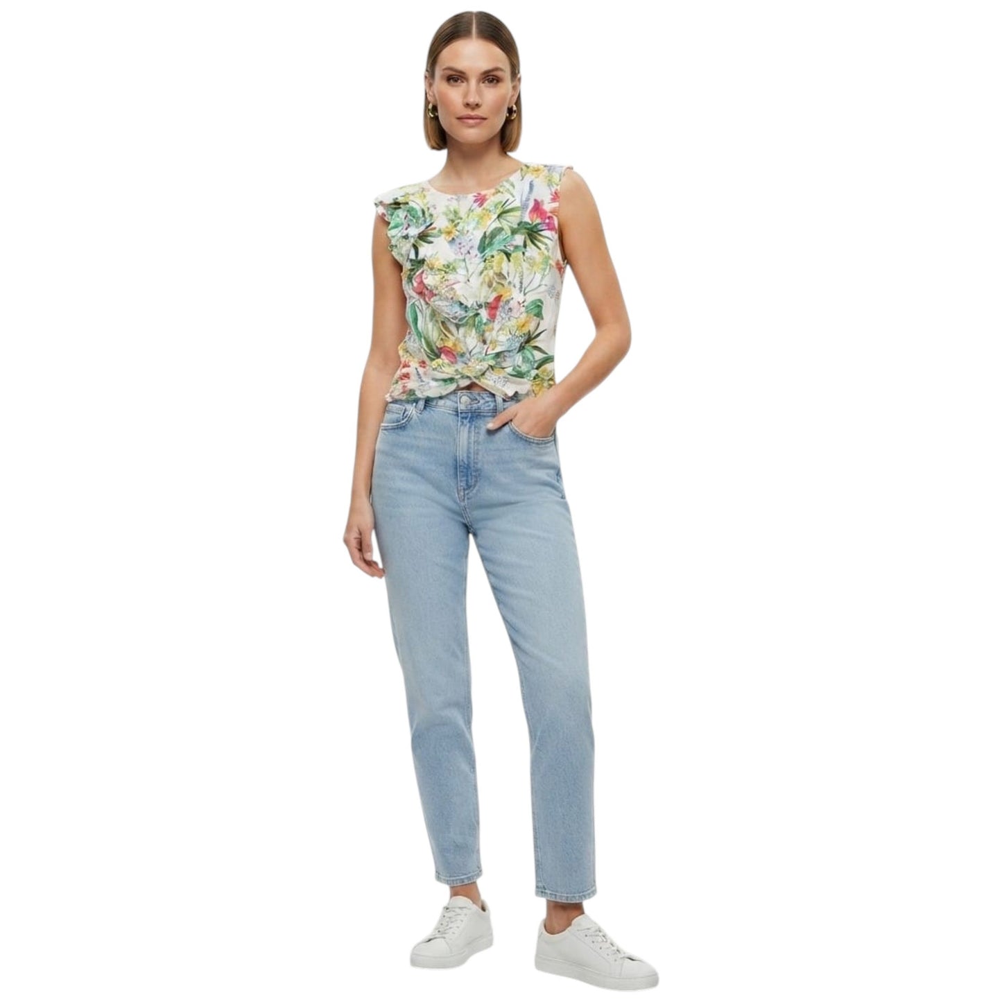 Women's Floral Printed Top,Multi