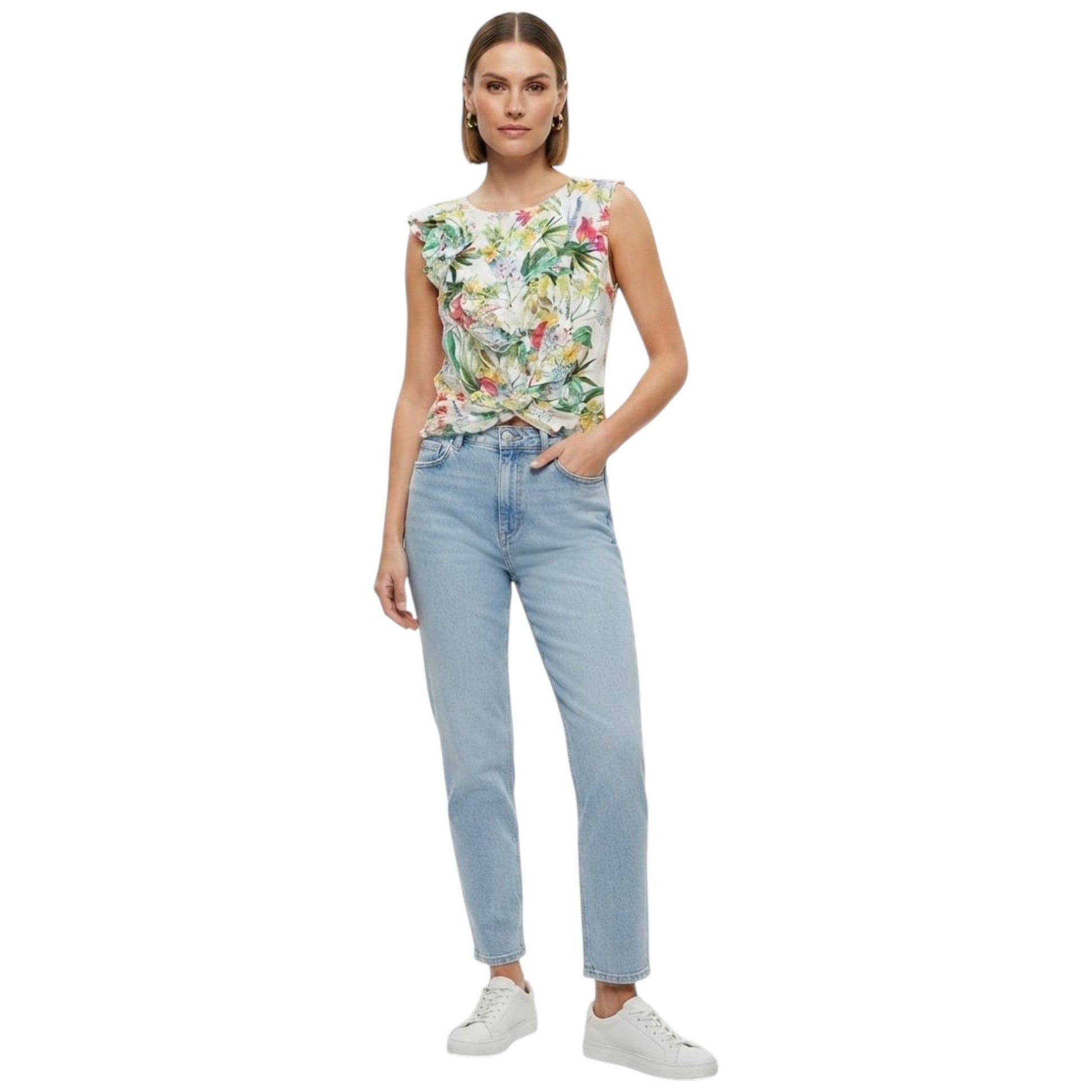 Women's Floral Printed Top,Multi