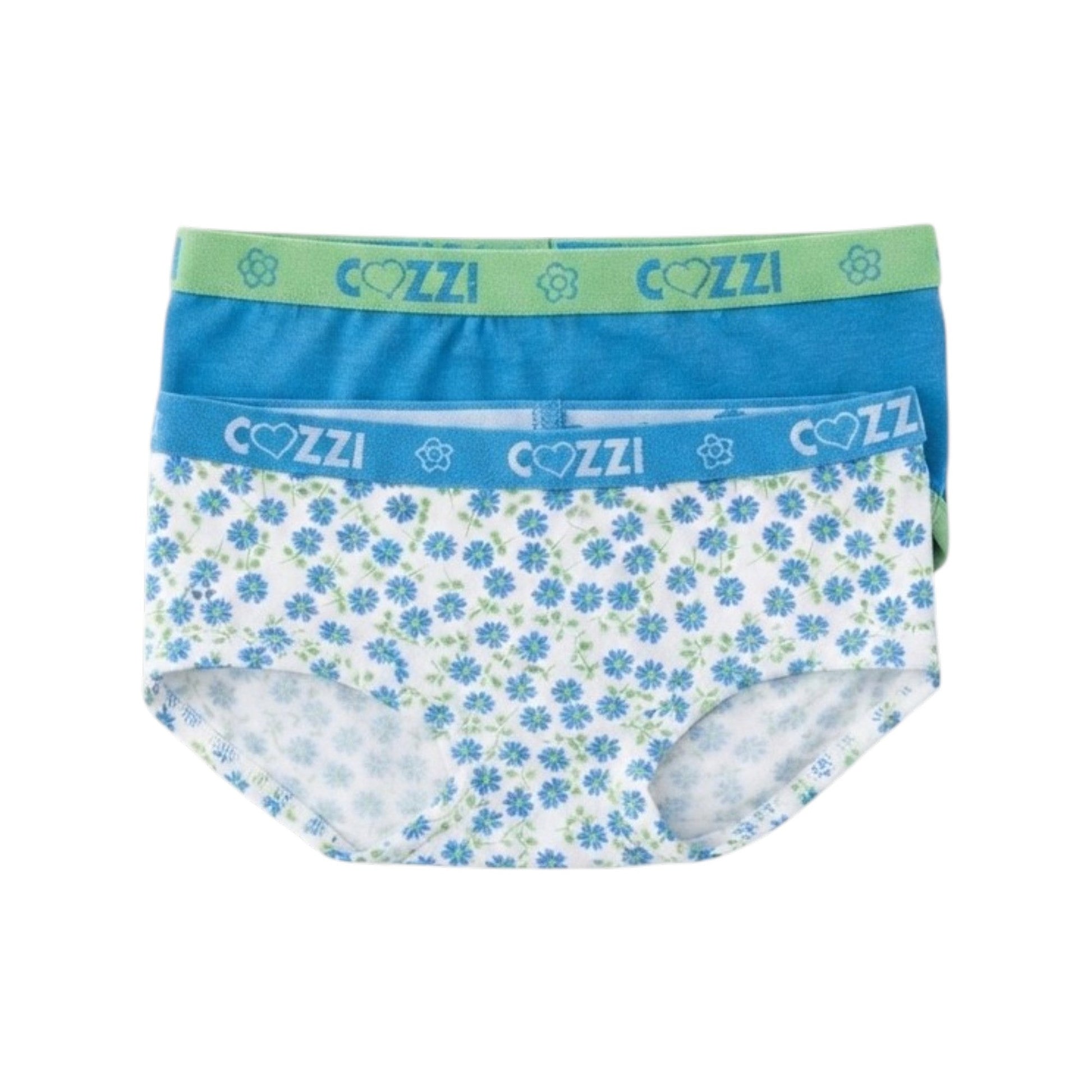 Kids Girl's Printed Slip Set 2Pieces,Green/Blue