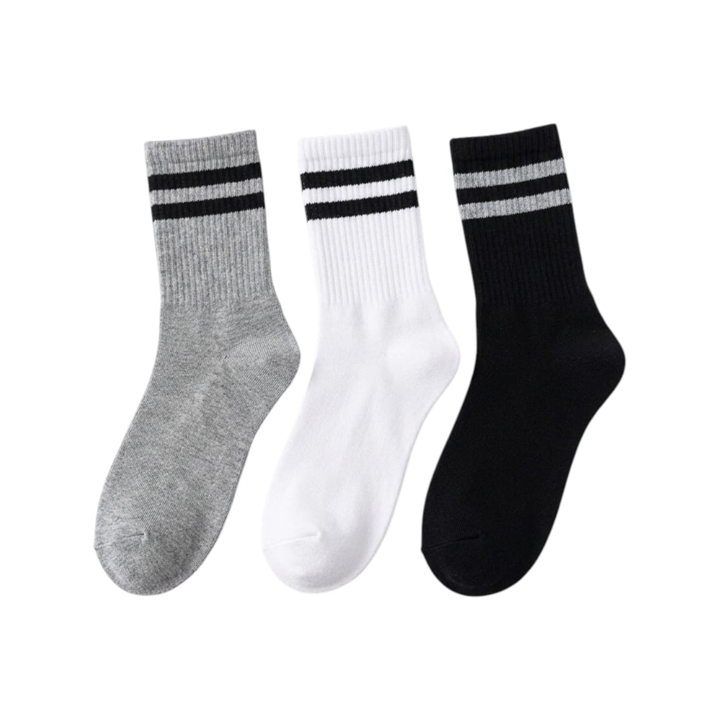 Men's Knitted Long Thin Socks Set 3Pieces,Multi