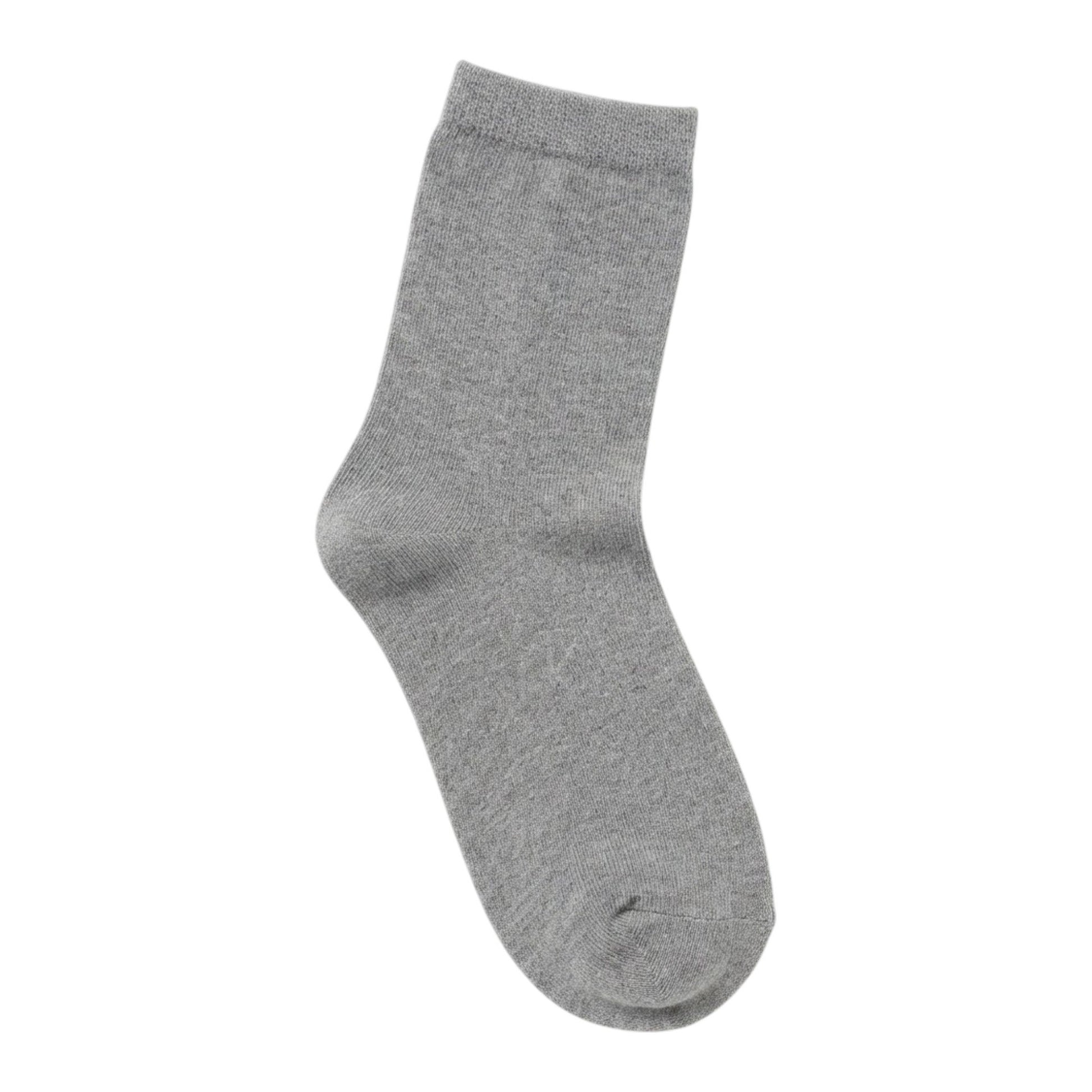 Kids Boy's Plain Solid Socks,Grey