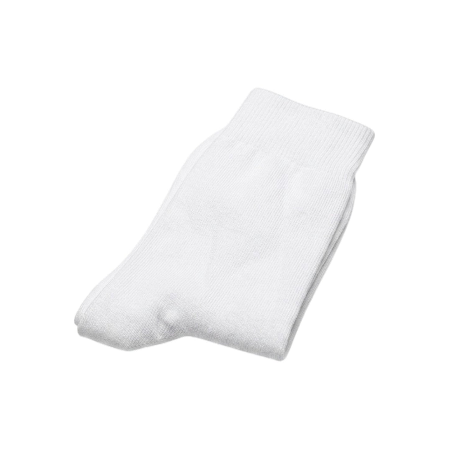 Women's Plain Solid Socks,White