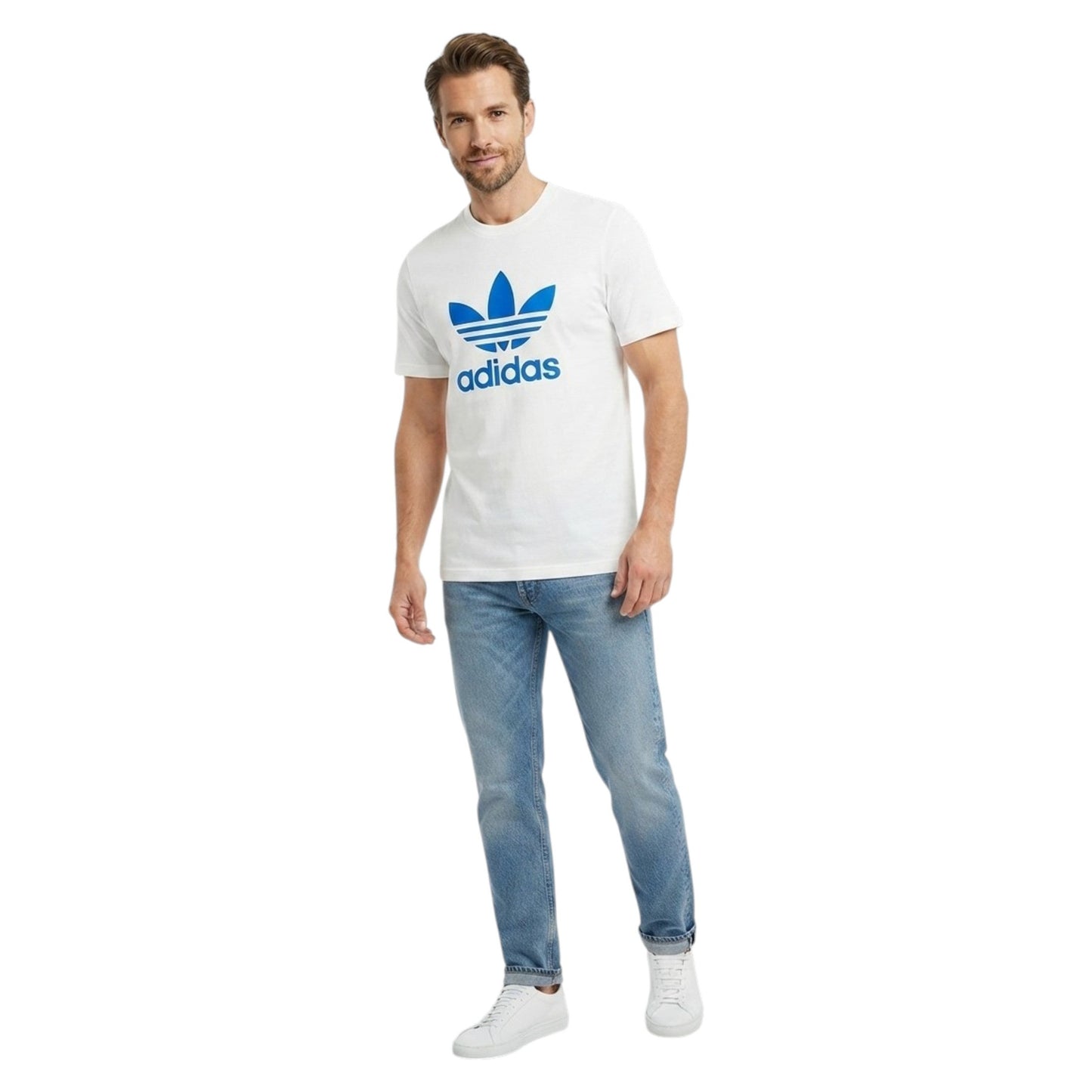Men's Brand Logo Printed Top,White