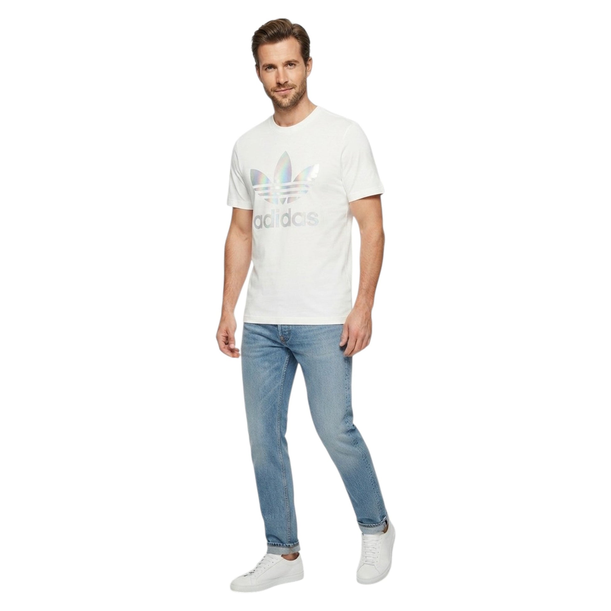 Men's Brand Logo Printed Top,White