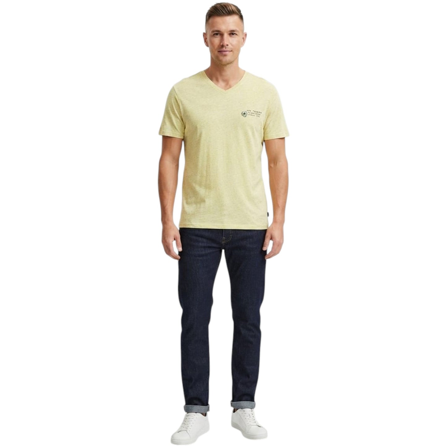Men's Printed Top,Light Lime