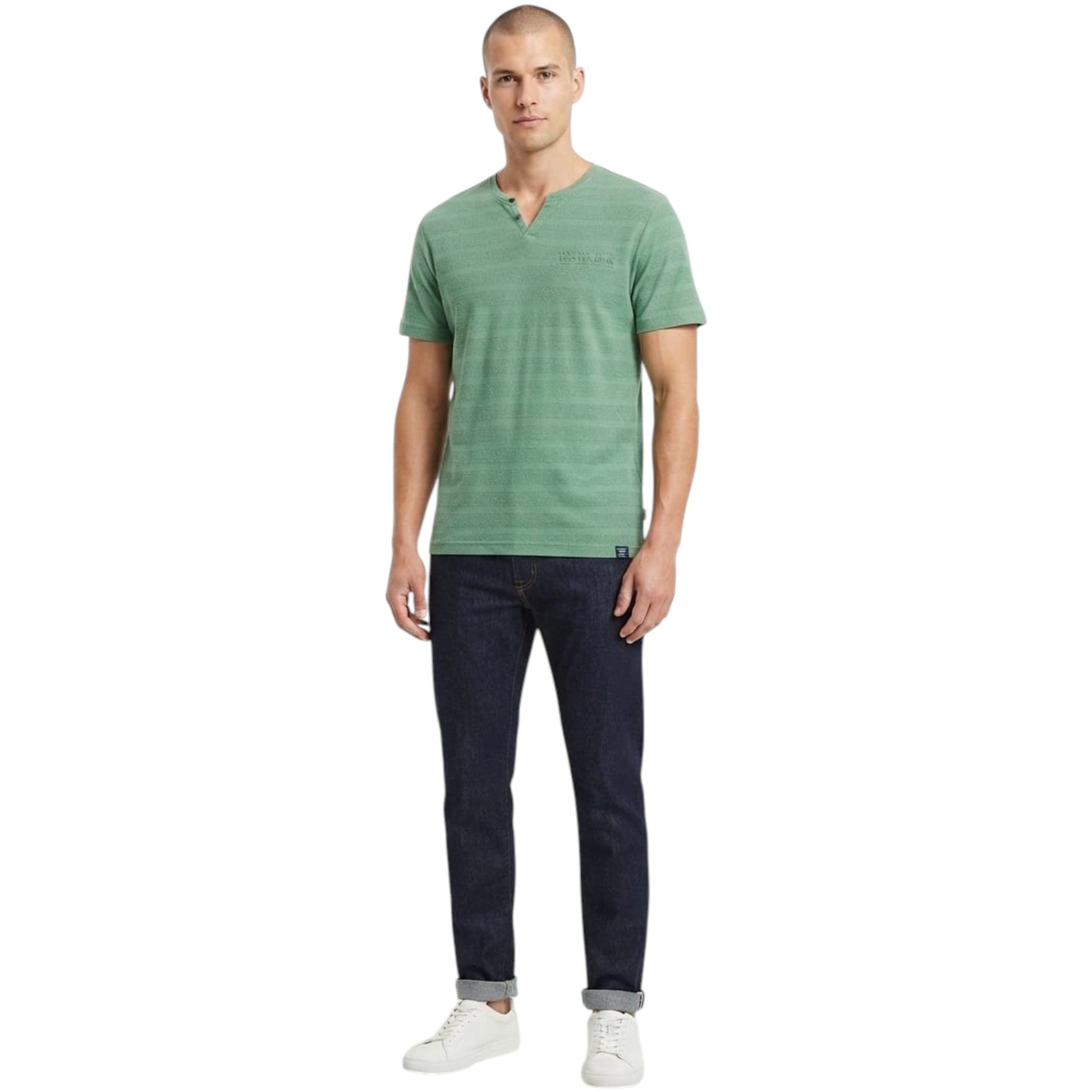 Men's Textured Top,Green
