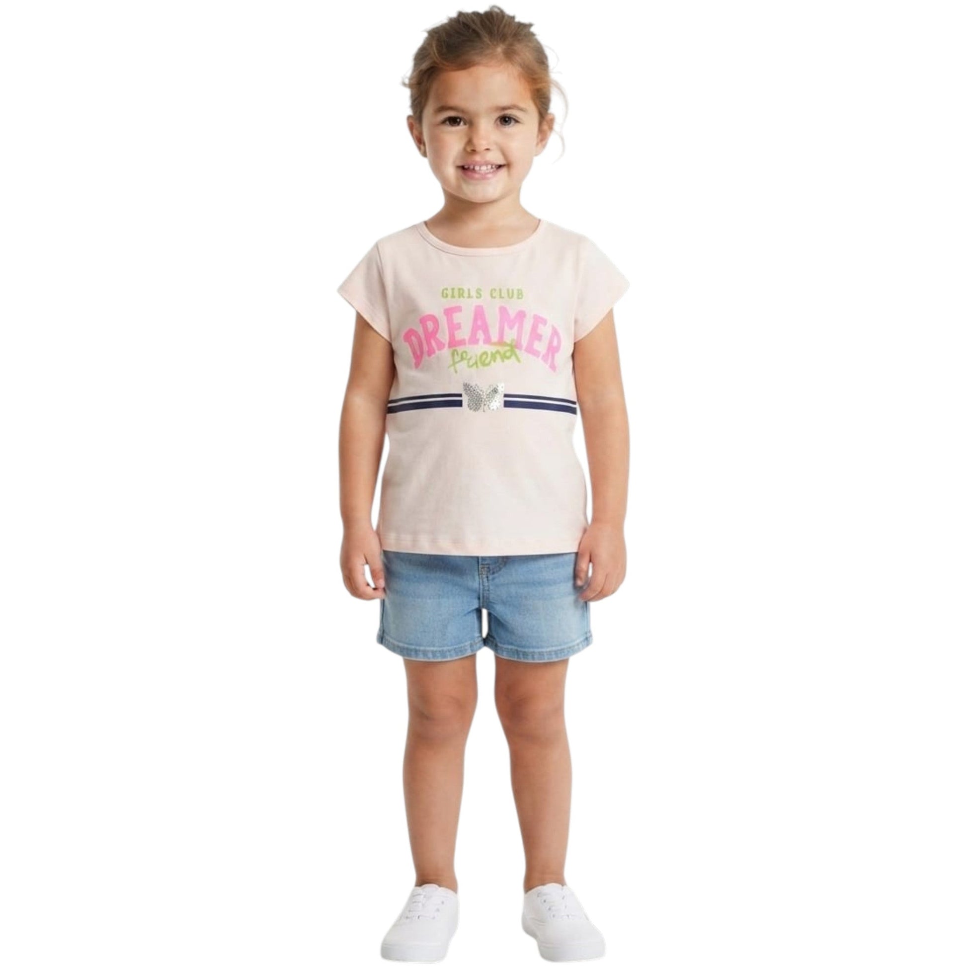 Kids Girl's Printed Top,Light Beige