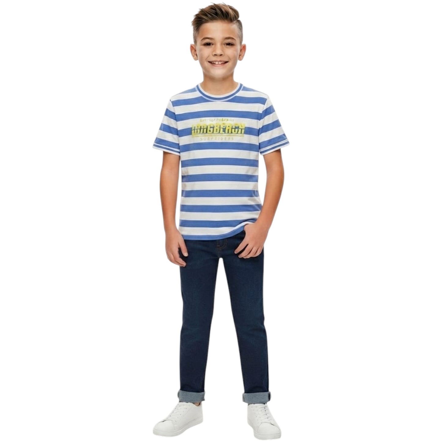 Kids Boy's Striped Top,Multi
