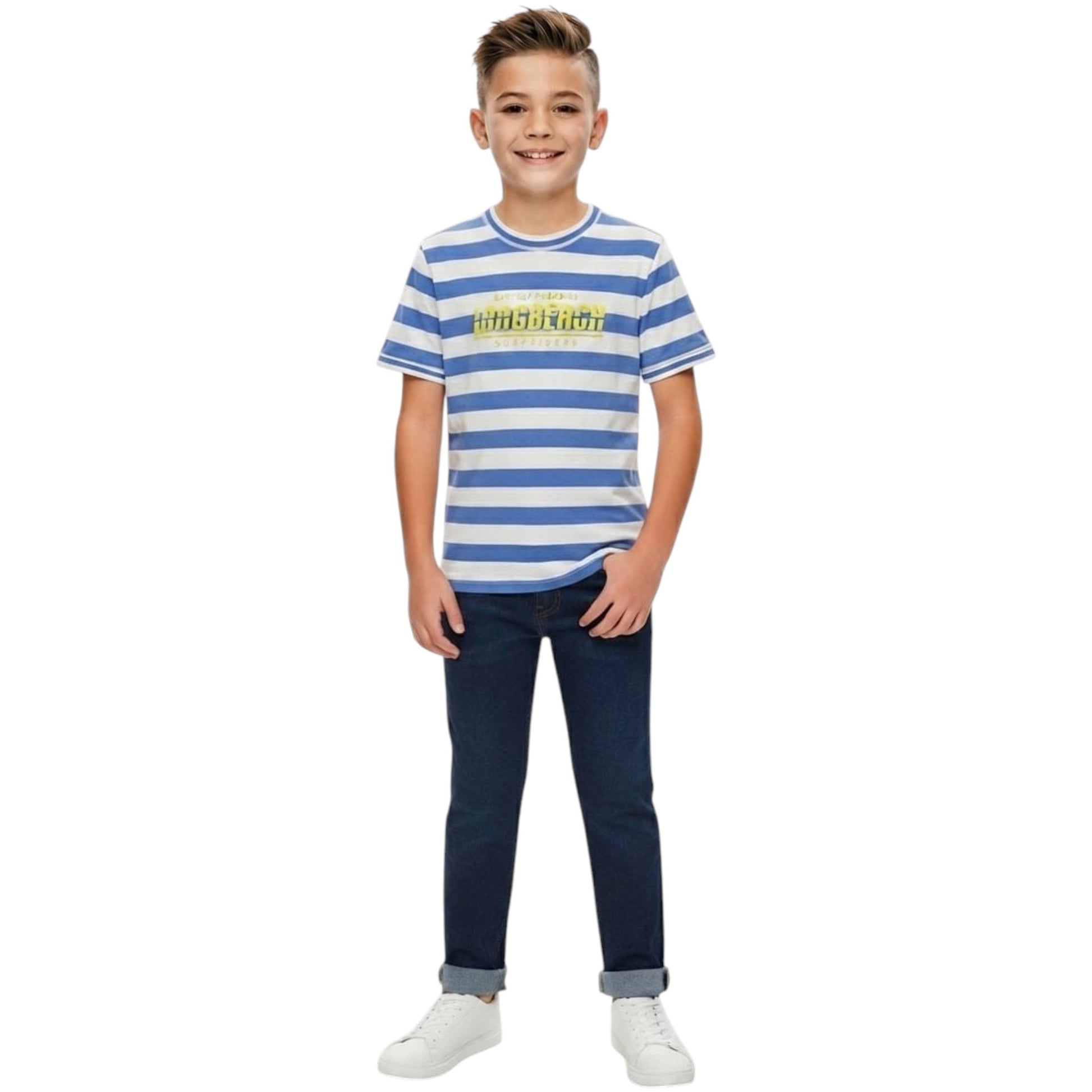Kids Boy's Striped Top,Multi