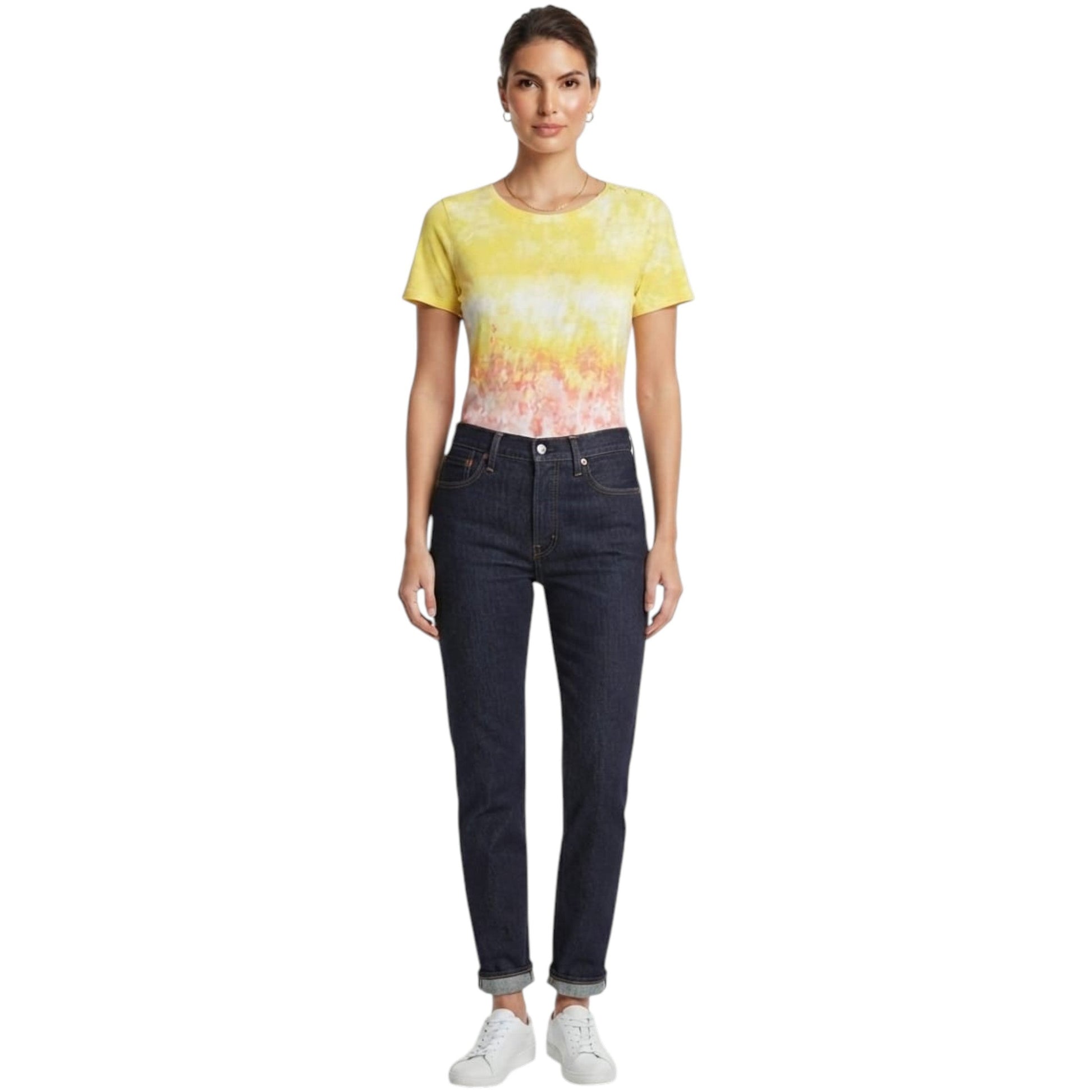 Women's Colorblocked Top,Multi