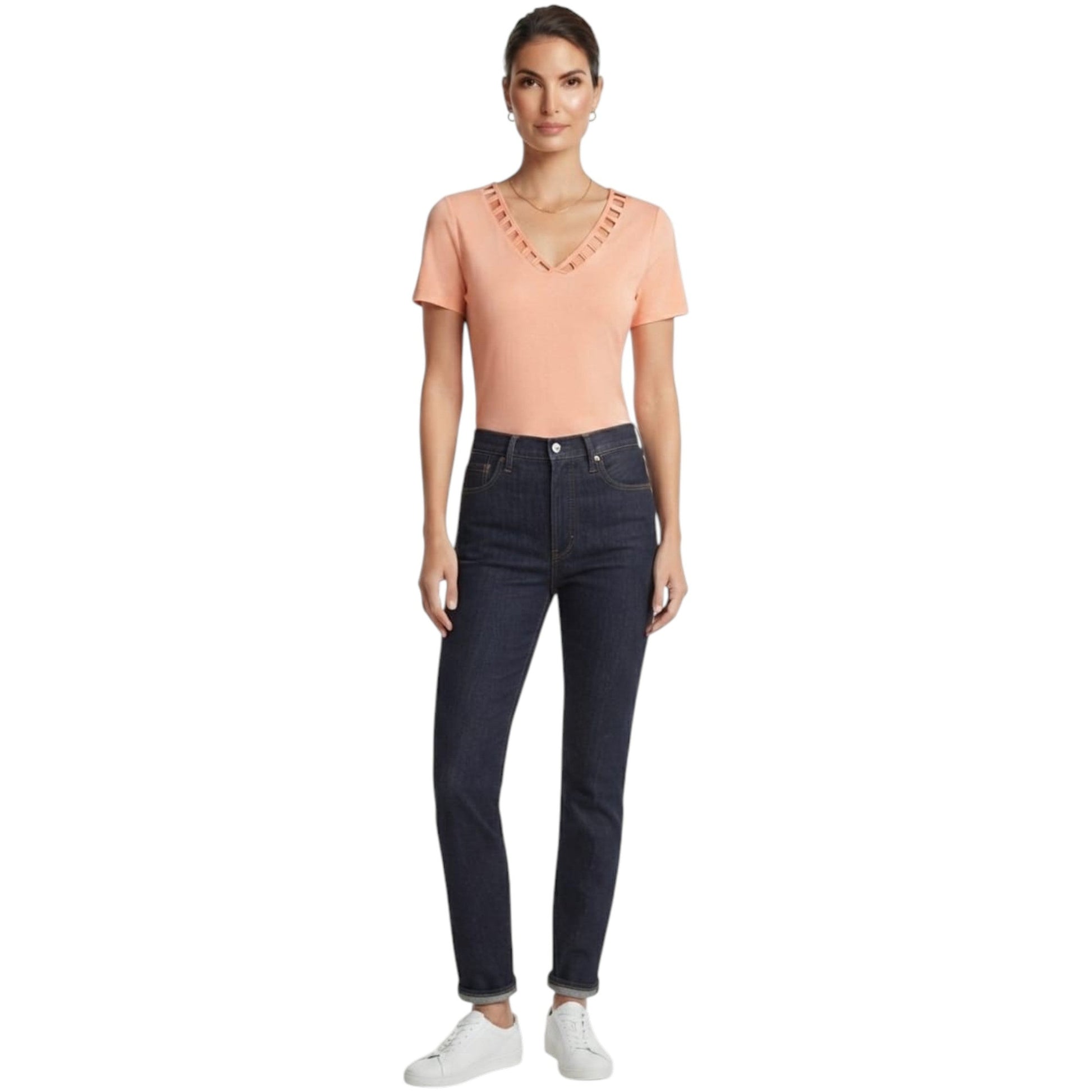 Women's Plain Top,Coral