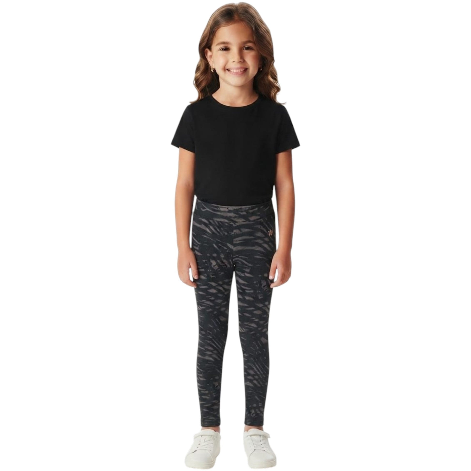 Kids Girl's Printed Pant,Black