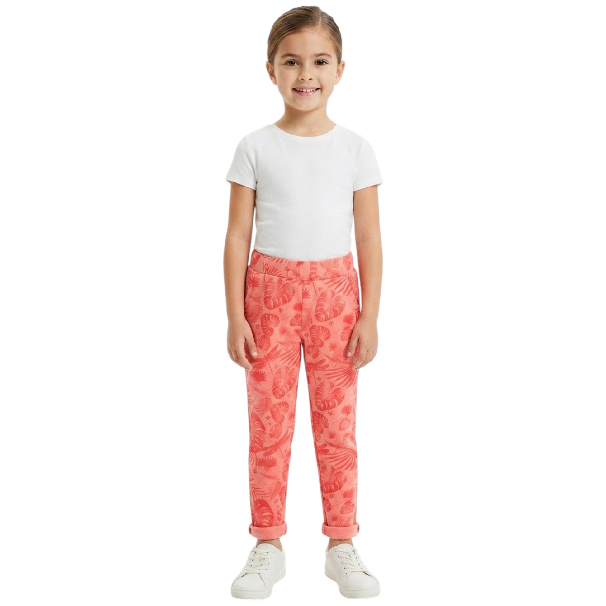 Kids Girl's Printed Pant,Pink