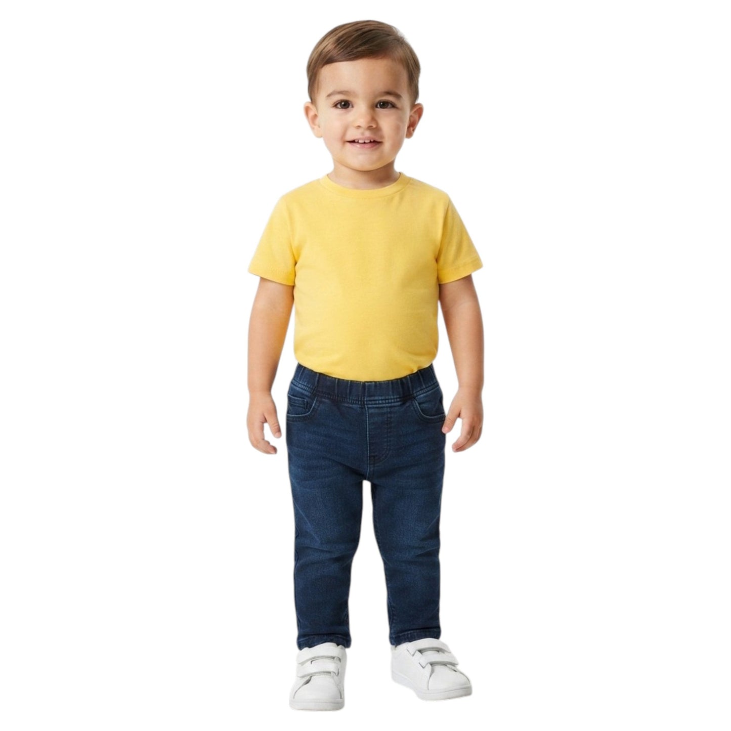 Kids Boy's Plain Solid Top,Yellow